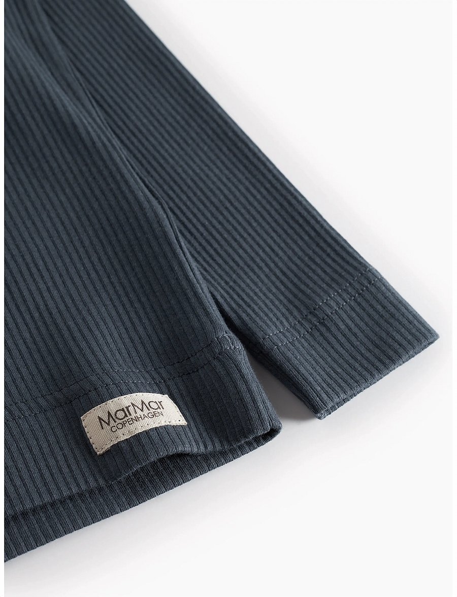 MarMar Copenhagen - Plain Tee LS - långärmade t-shirts - blue - 3