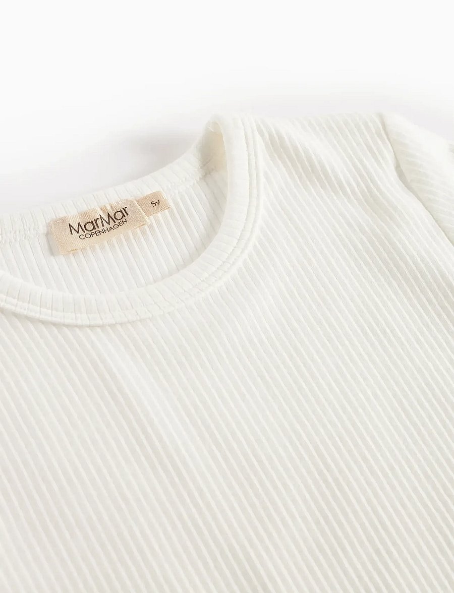MarMar Copenhagen - Plain Tee LS - långärmade t-shirts - gentle white - 3