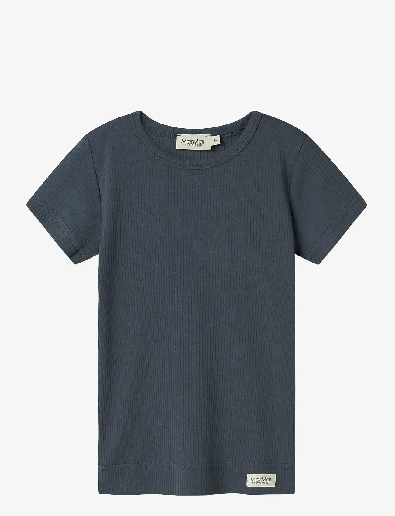MarMar Copenhagen - Plain Tee SS - kortærmede t-shirts - blue - 0
