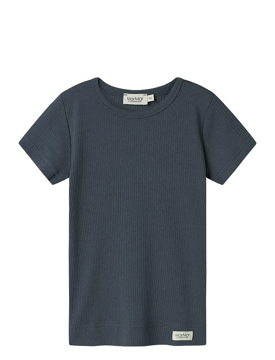 MarMar Copenhagen - Plain Tee SS - lühikeste varrukatega t-särgid - blue - 0