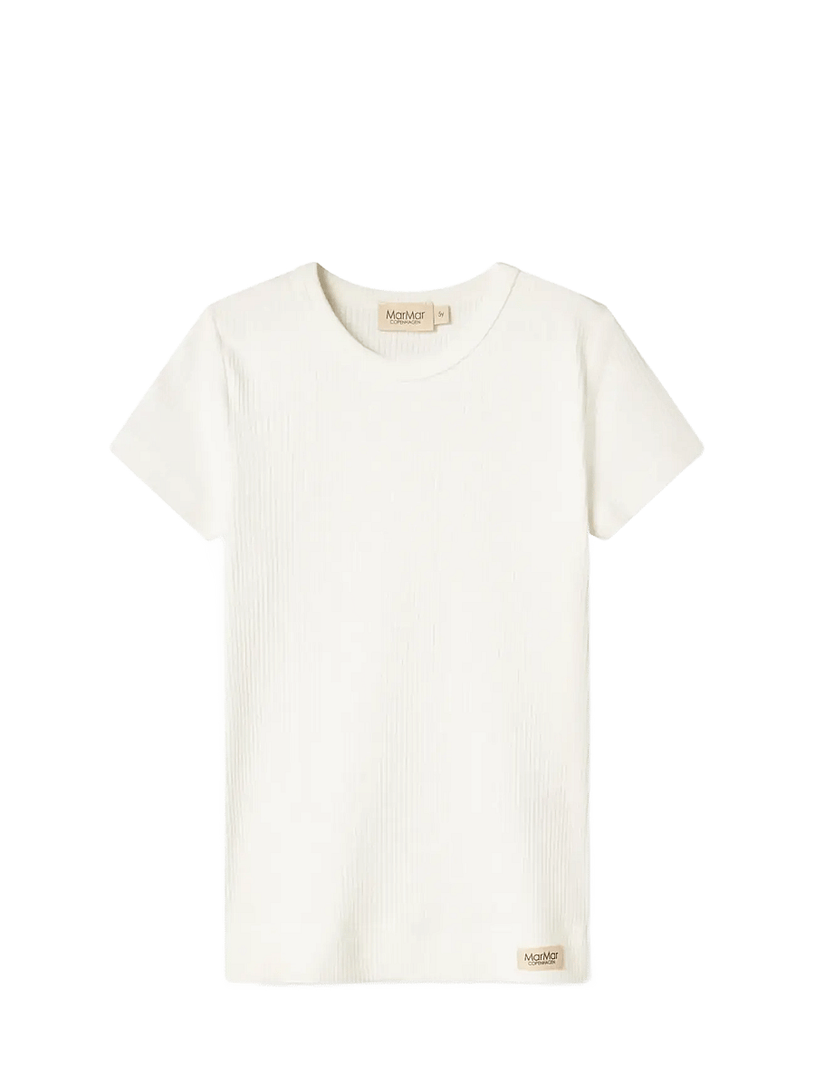 MarMar Copenhagen - Plain Tee SS - lühikeste varrukatega t-särgid - gentle white - 0
