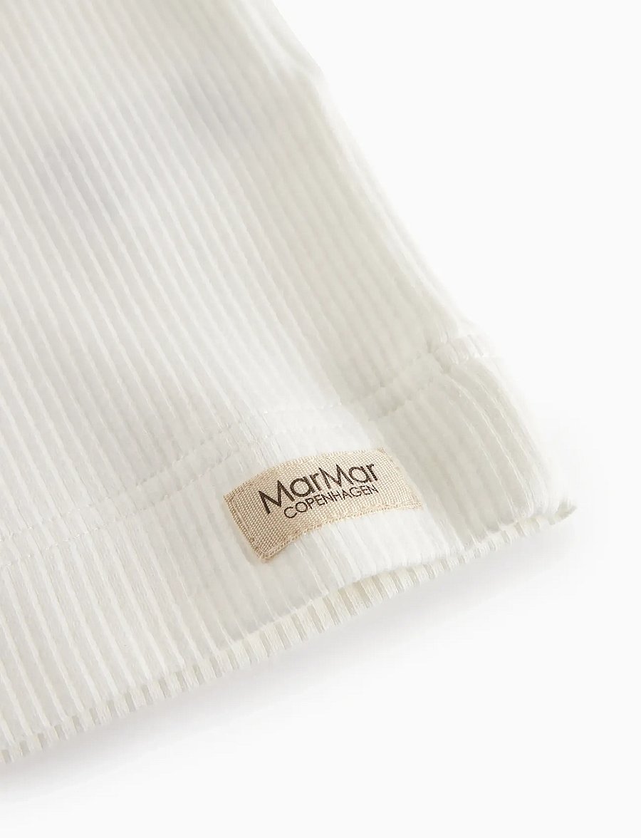 MarMar Copenhagen - Plain Tee SS - lühikeste varrukatega t-särgid - gentle white - 3