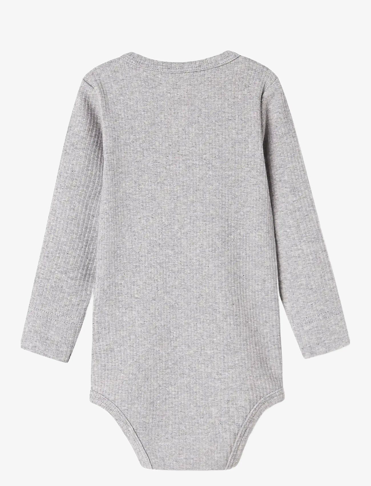 MarMar Copenhagen - Body LS - långärmade bodies - light grey melange - 1