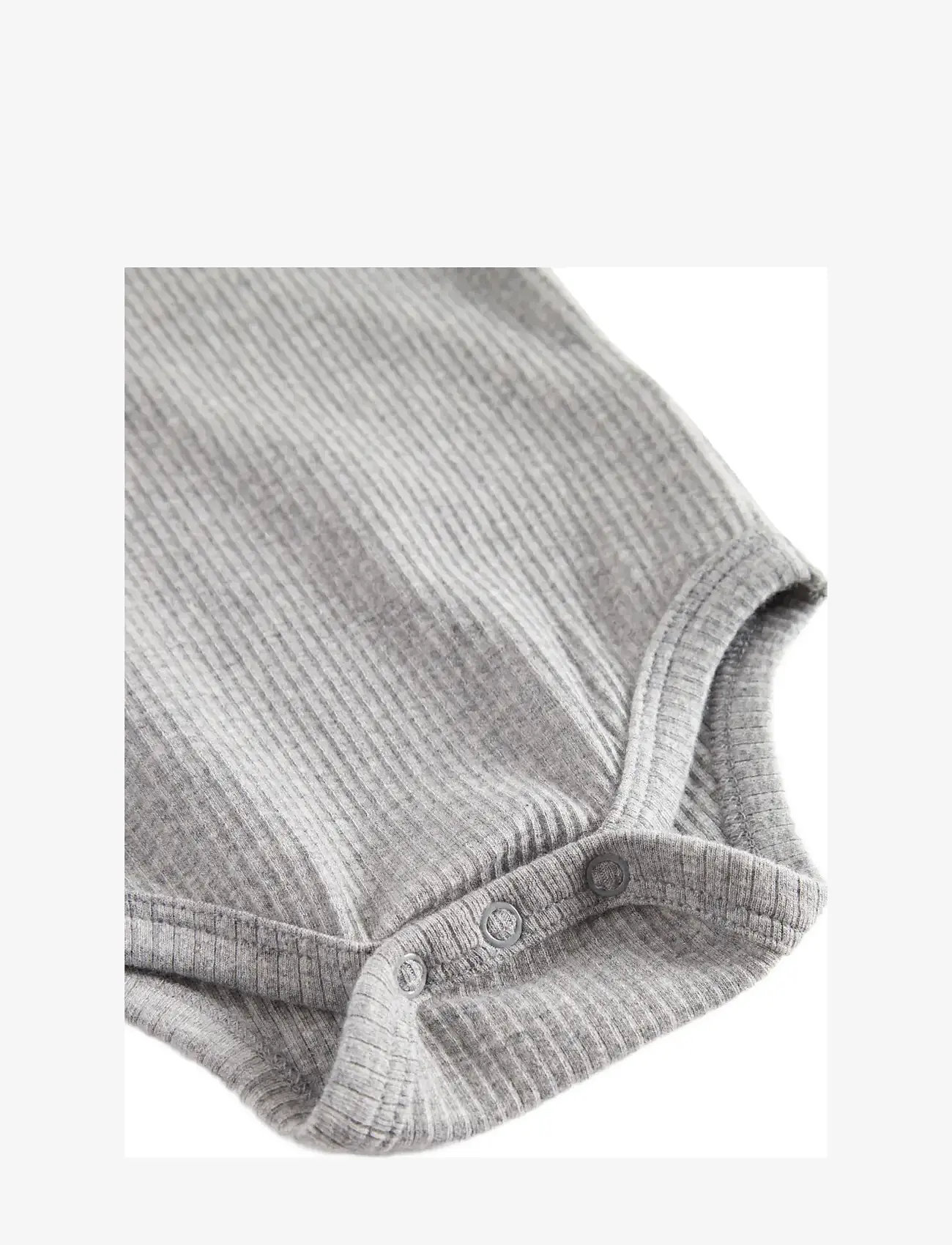 MarMar Copenhagen - Body LS - långärmade bodies - light grey melange - 2