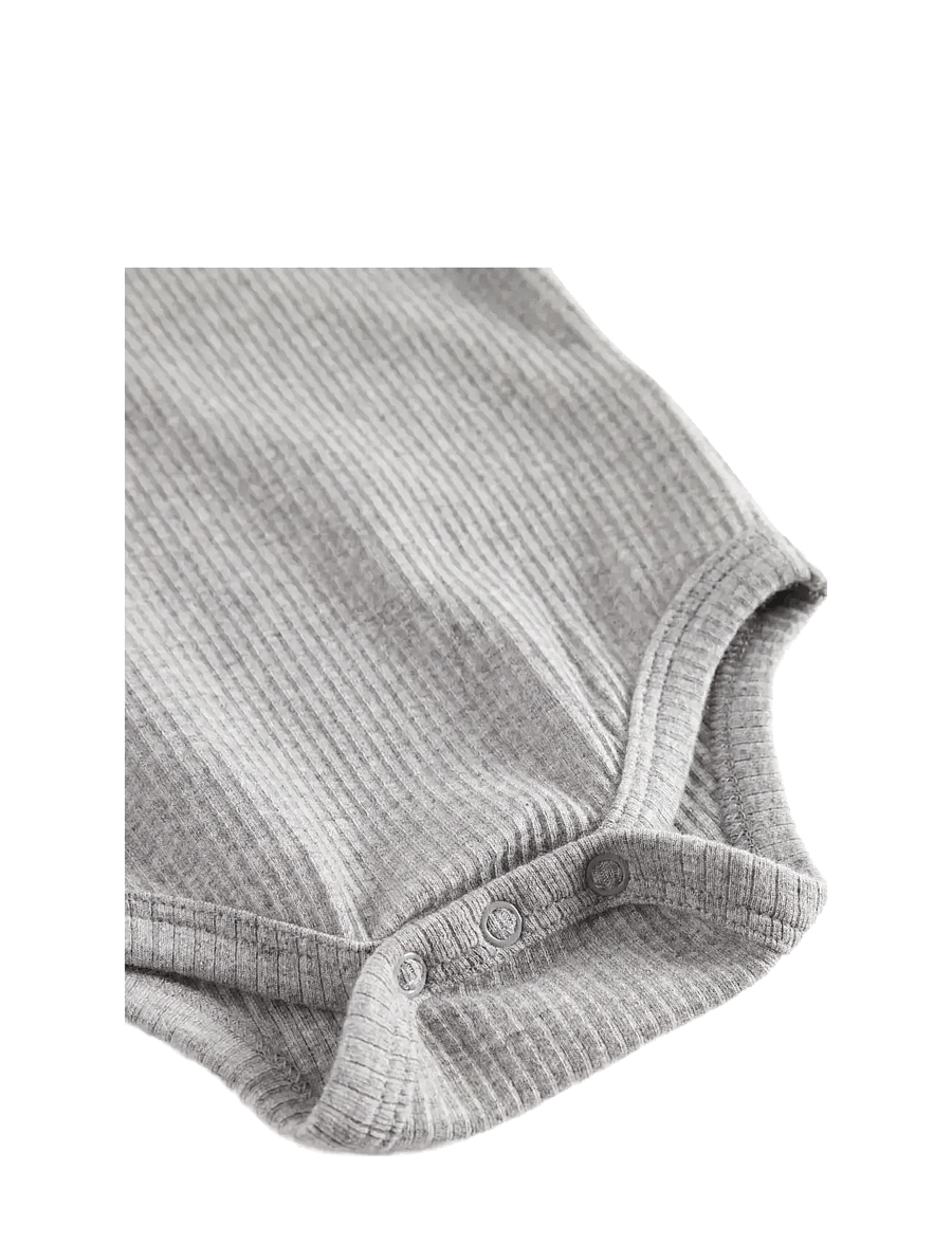 MarMar Copenhagen - Body LS - pikkade varrukatega bodid - light grey melange - 2