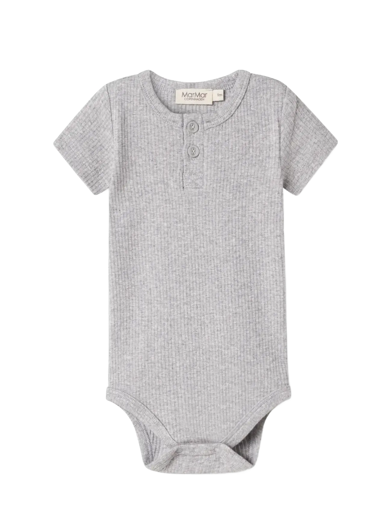 MarMar Copenhagen Body SS - Baby 44-92 - LIGHT GREY MELANGE / grey