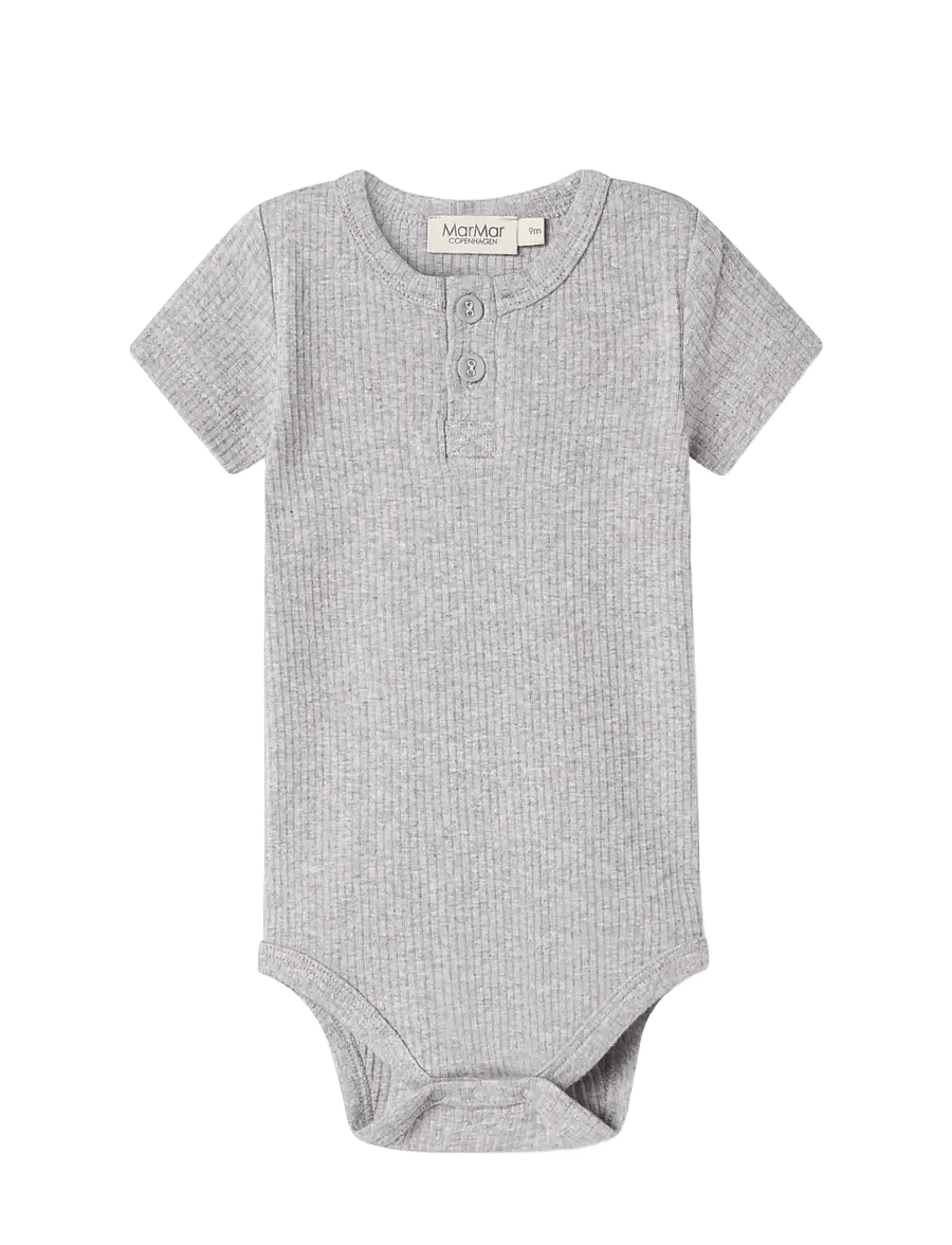 MarMar Copenhagen - Body SS - lühikeste varrukatega bodid - light grey melange - 0
