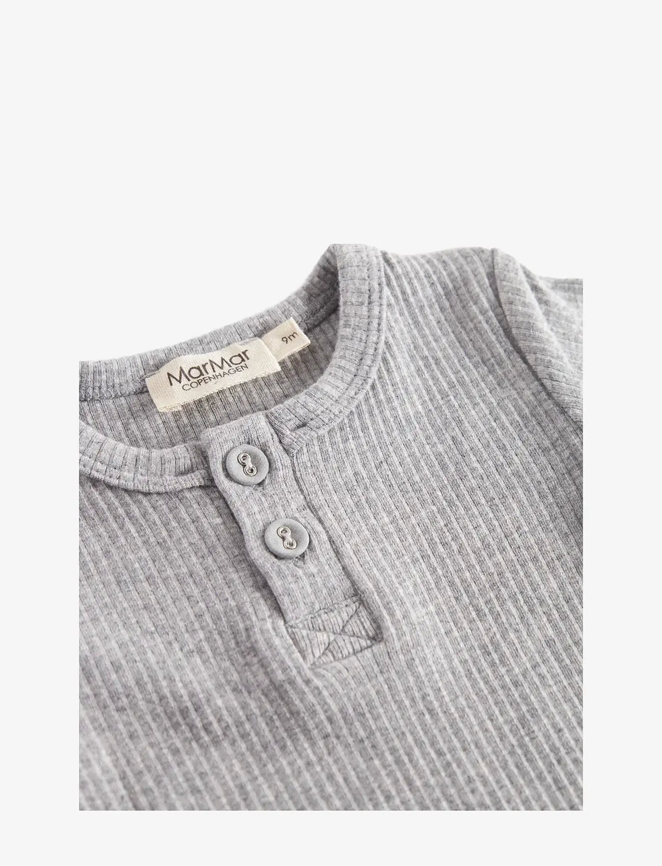 MarMar Copenhagen - Body SS - kortærmede bodyer - light grey melange - 2
