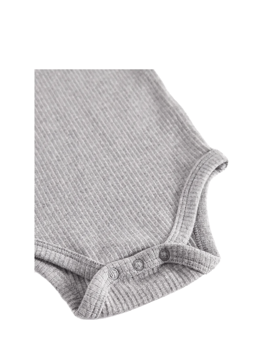 MarMar Copenhagen - Body SS - lühikeste varrukatega bodid - light grey melange - 3