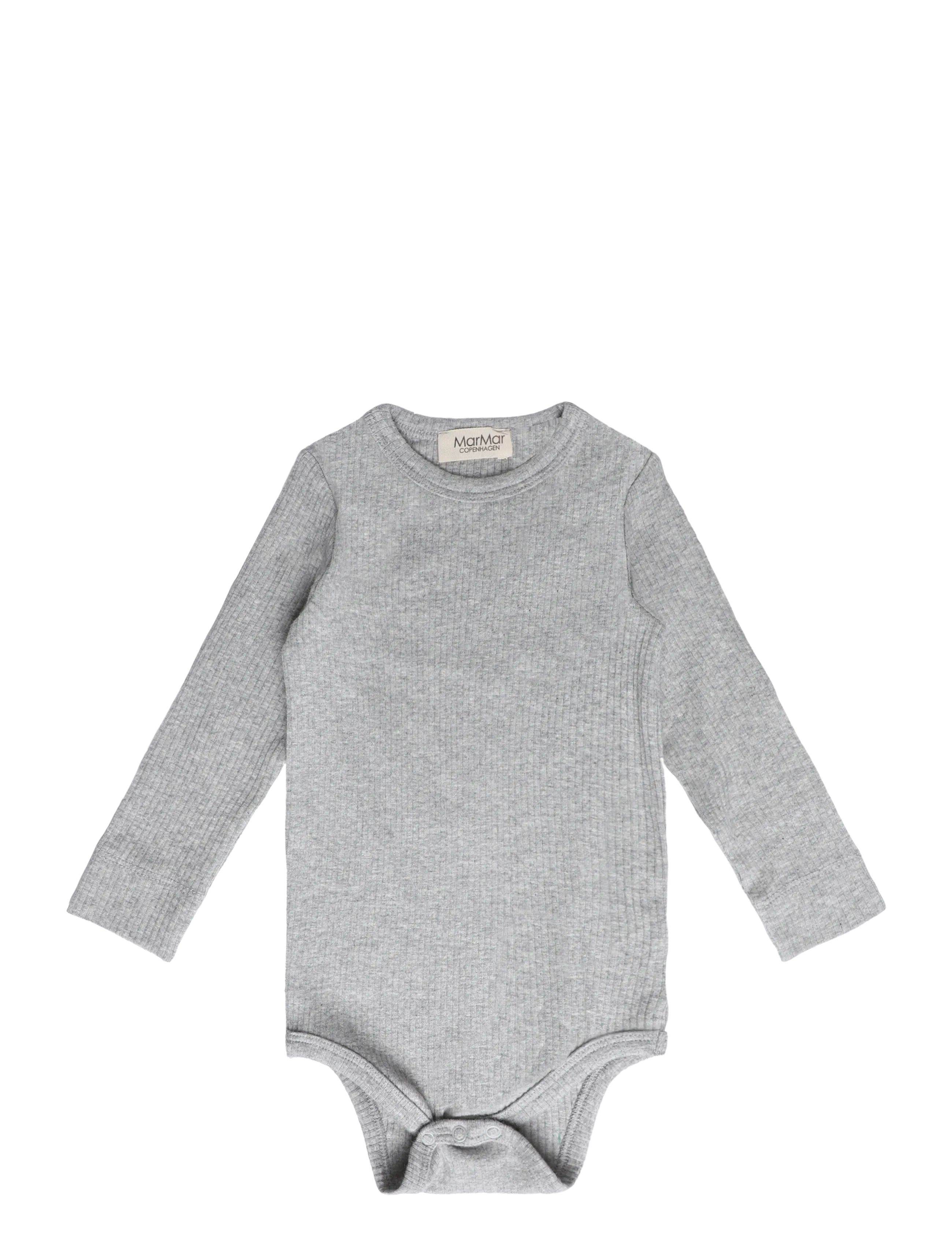 MarMar Copenhagen Plain Body LS - Långärmade bodies - LIGHT GREY MELANGE / grey