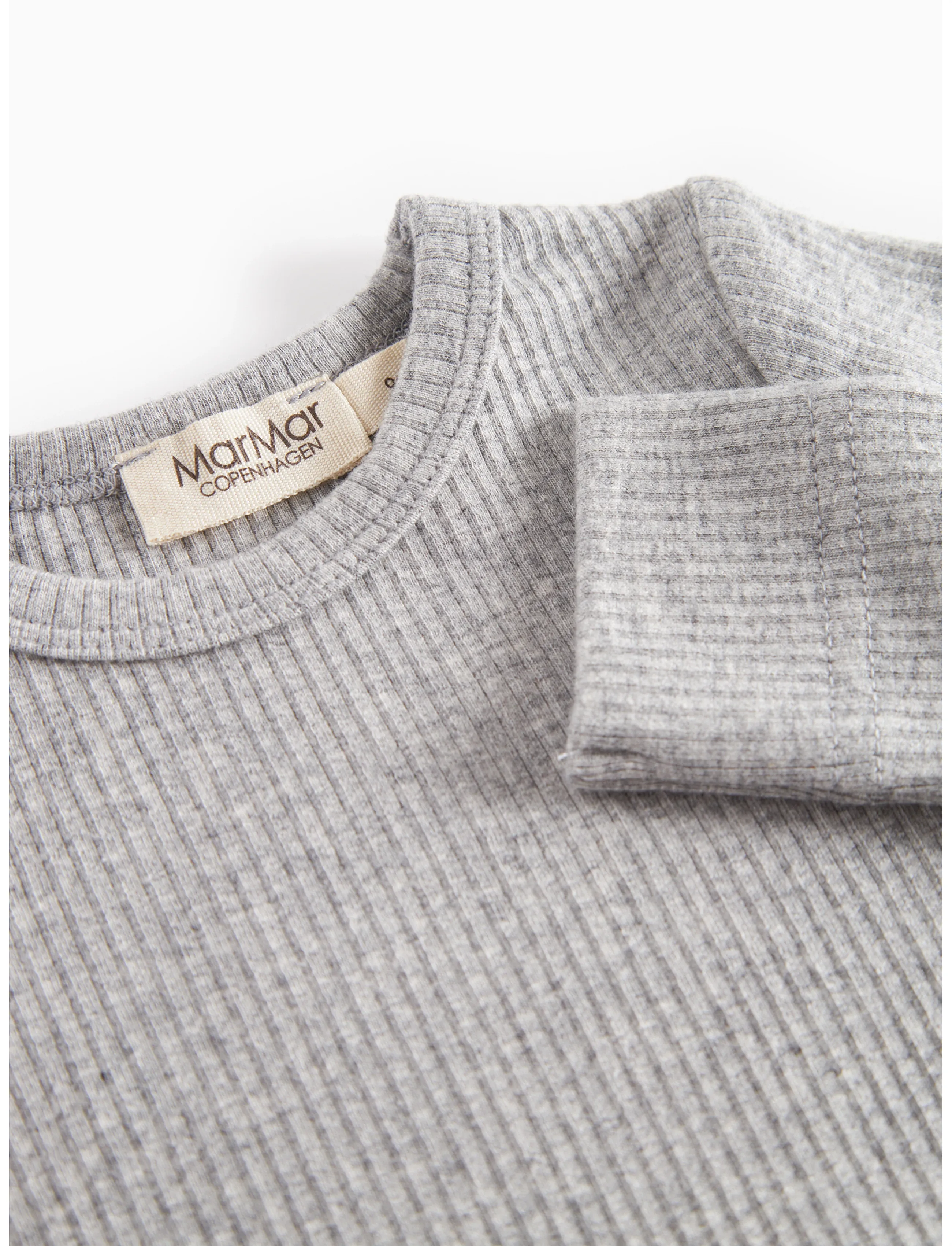MarMar Copenhagen - Plain Body LS - long-sleeved bodies - light grey melange - 2