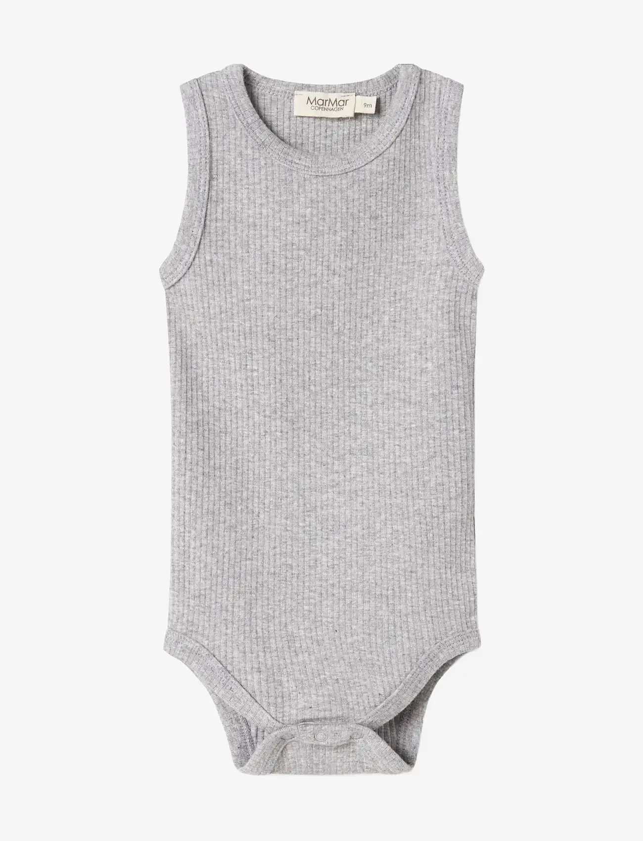 MarMar Copenhagen - Body Sleeveless - body bez rękawów - light grey melange - 0