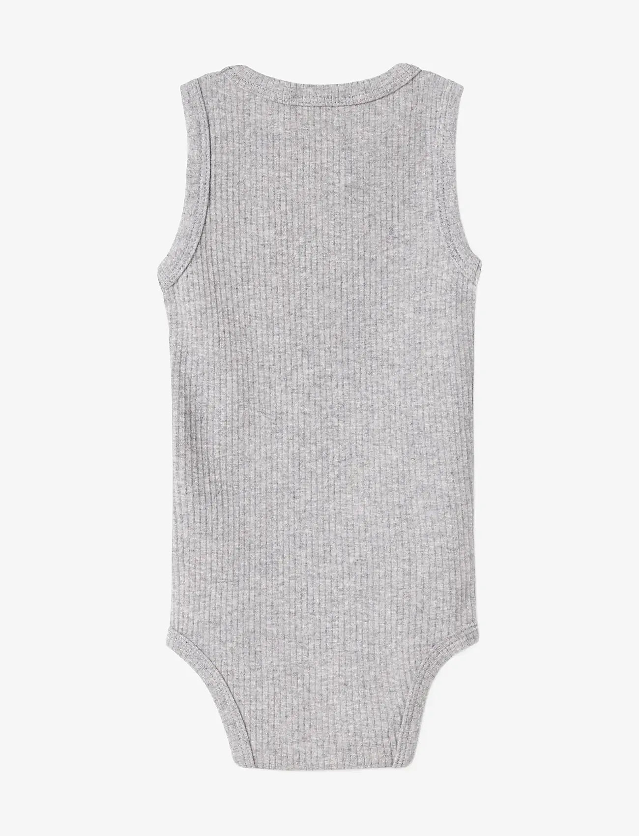 MarMar Copenhagen - Body Sleeveless - body bez rękawów - light grey melange - 1