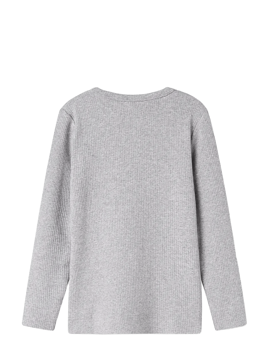 MarMar Copenhagen - Tee LS - långärmade t-shirts - light grey melange - 2