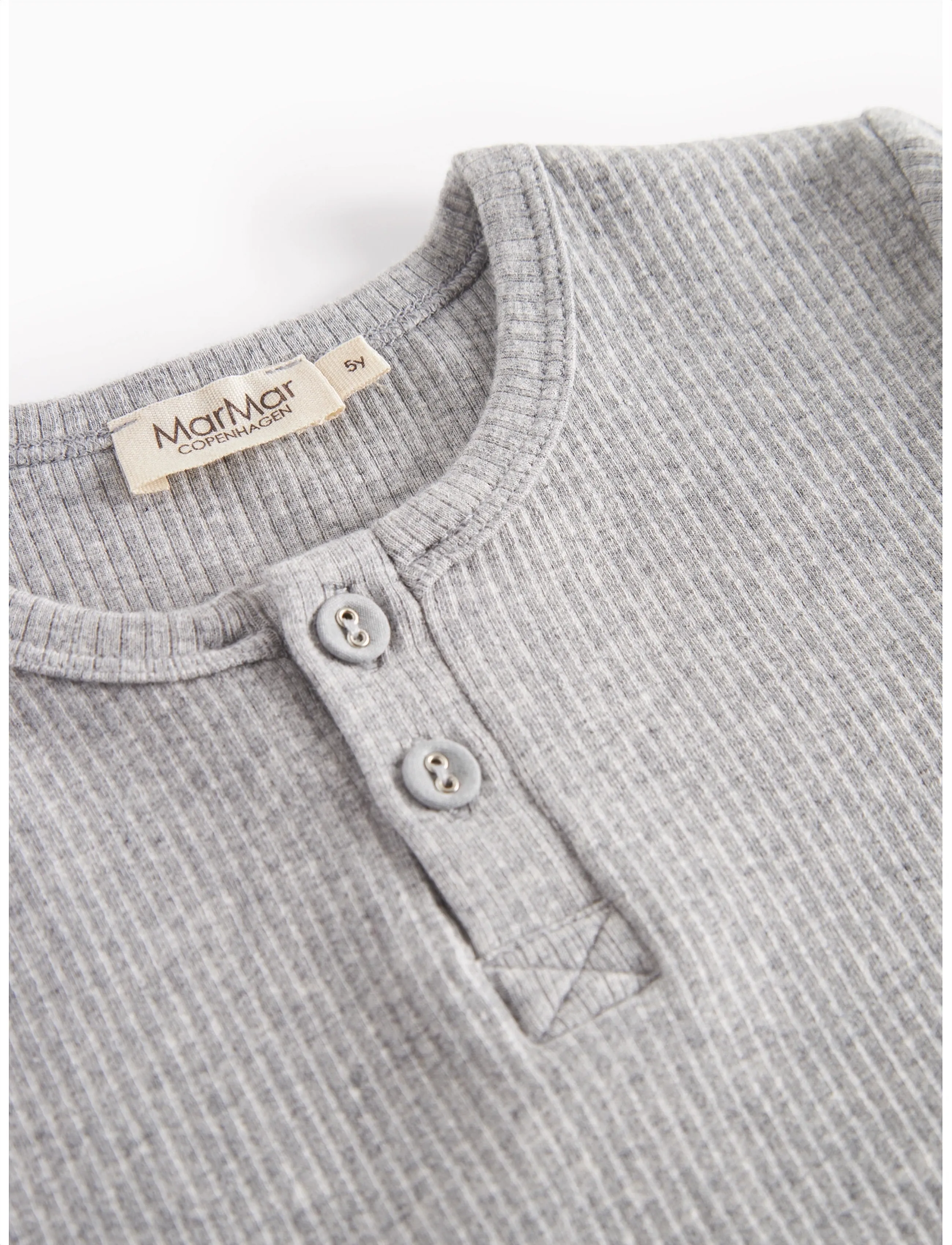 MarMar Copenhagen - Tee LS - t-shirts à manches longues - light grey melange - 3