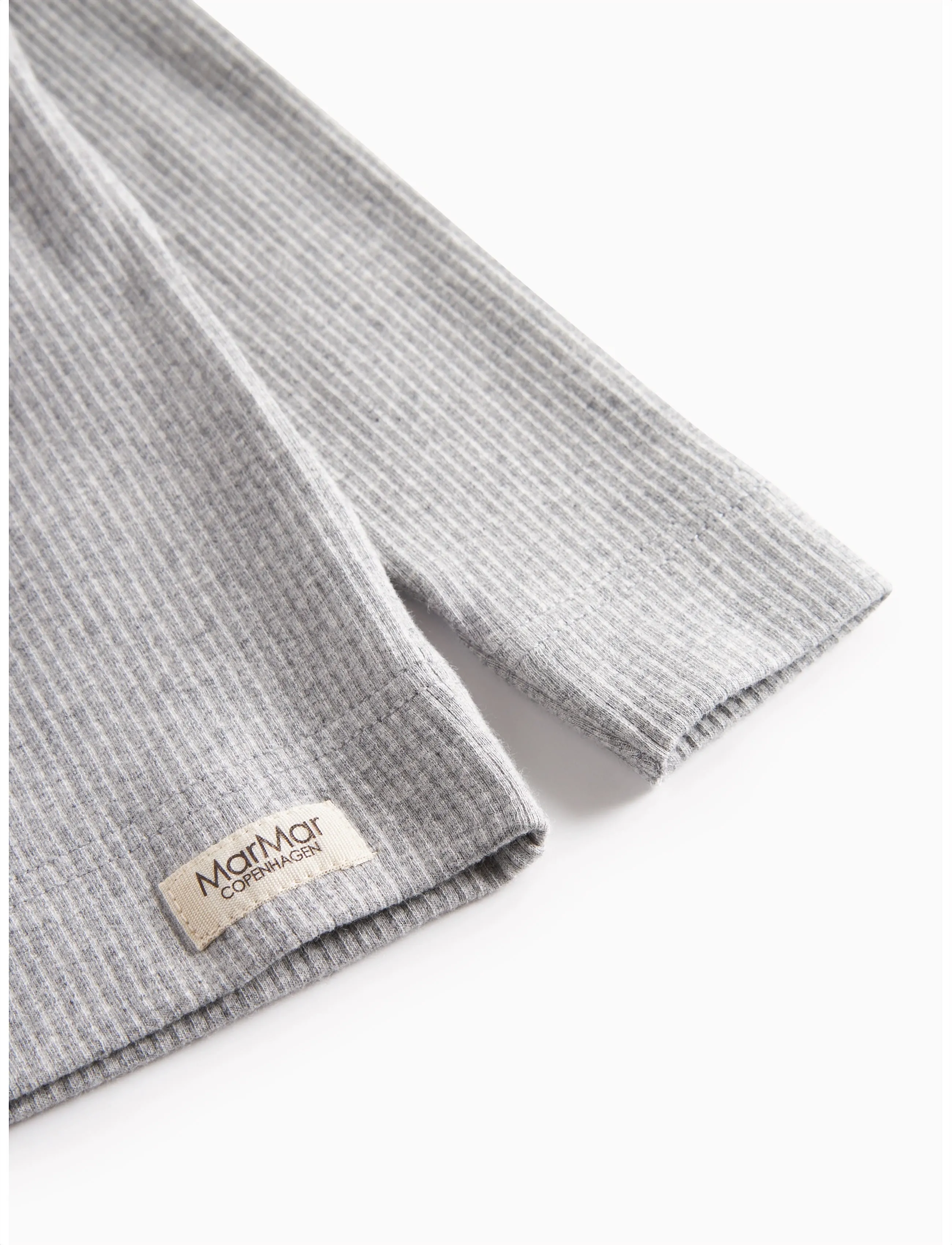 MarMar Copenhagen - Tee LS - t-shirts à manches longues - light grey melange - 4
