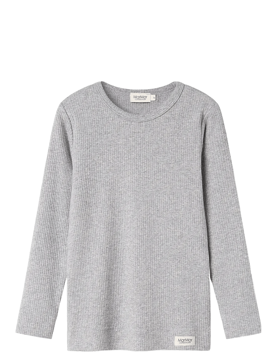 MarMar Copenhagen - Plain Tee LS - langärmelig - light grey melange - 1