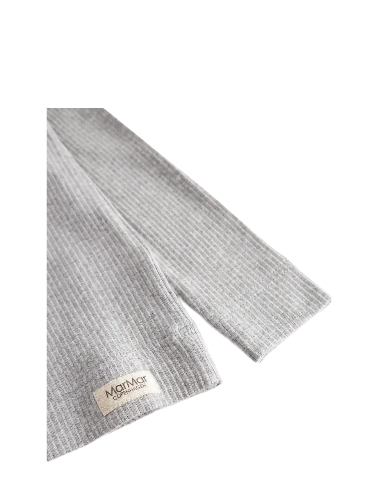 MarMar Copenhagen - Plain Tee LS - långärmade t-shirts - light grey melange - 3
