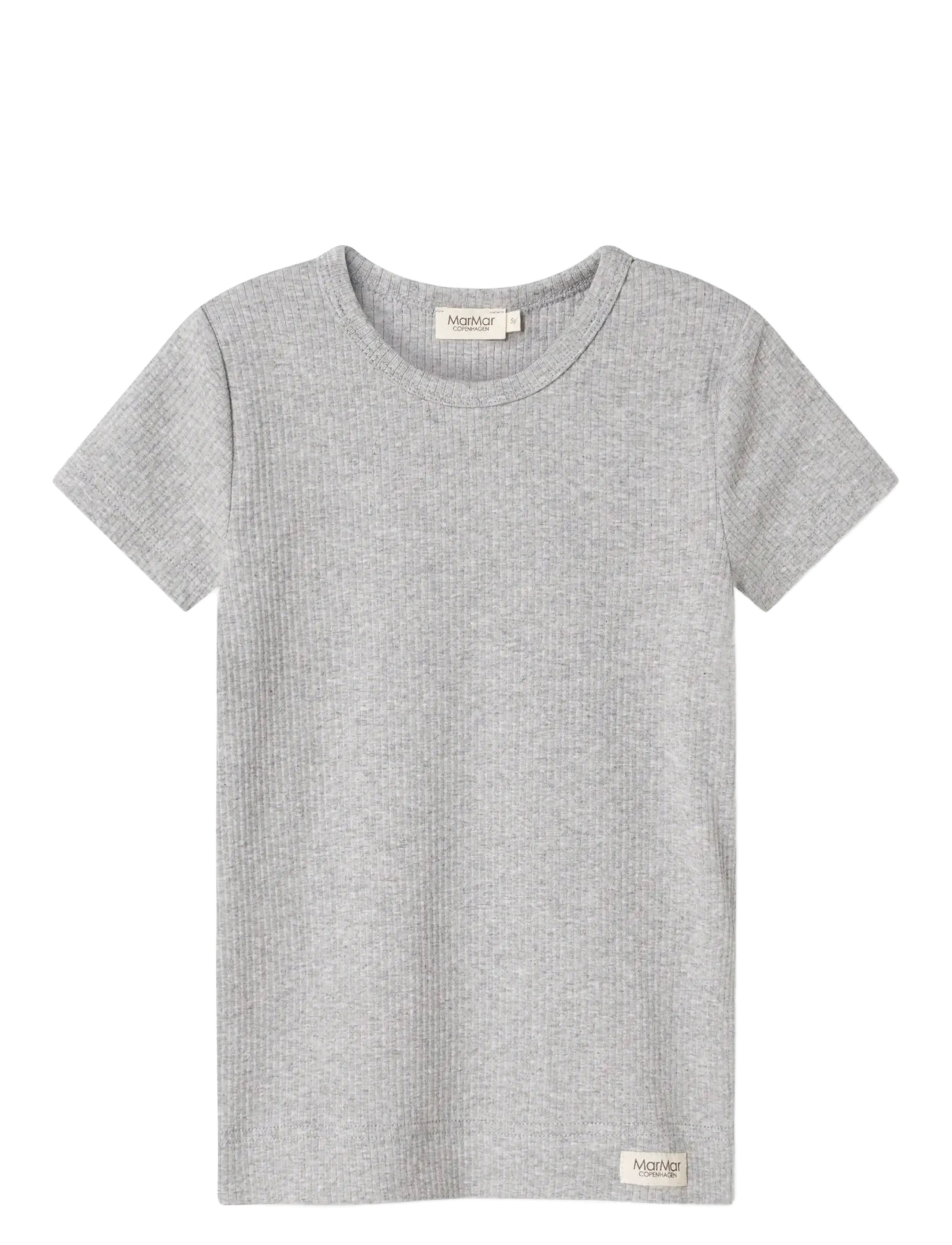 MarMar Copenhagen Plain Tee SS - Oberteile - LIGHT GREY MELANGE / grey