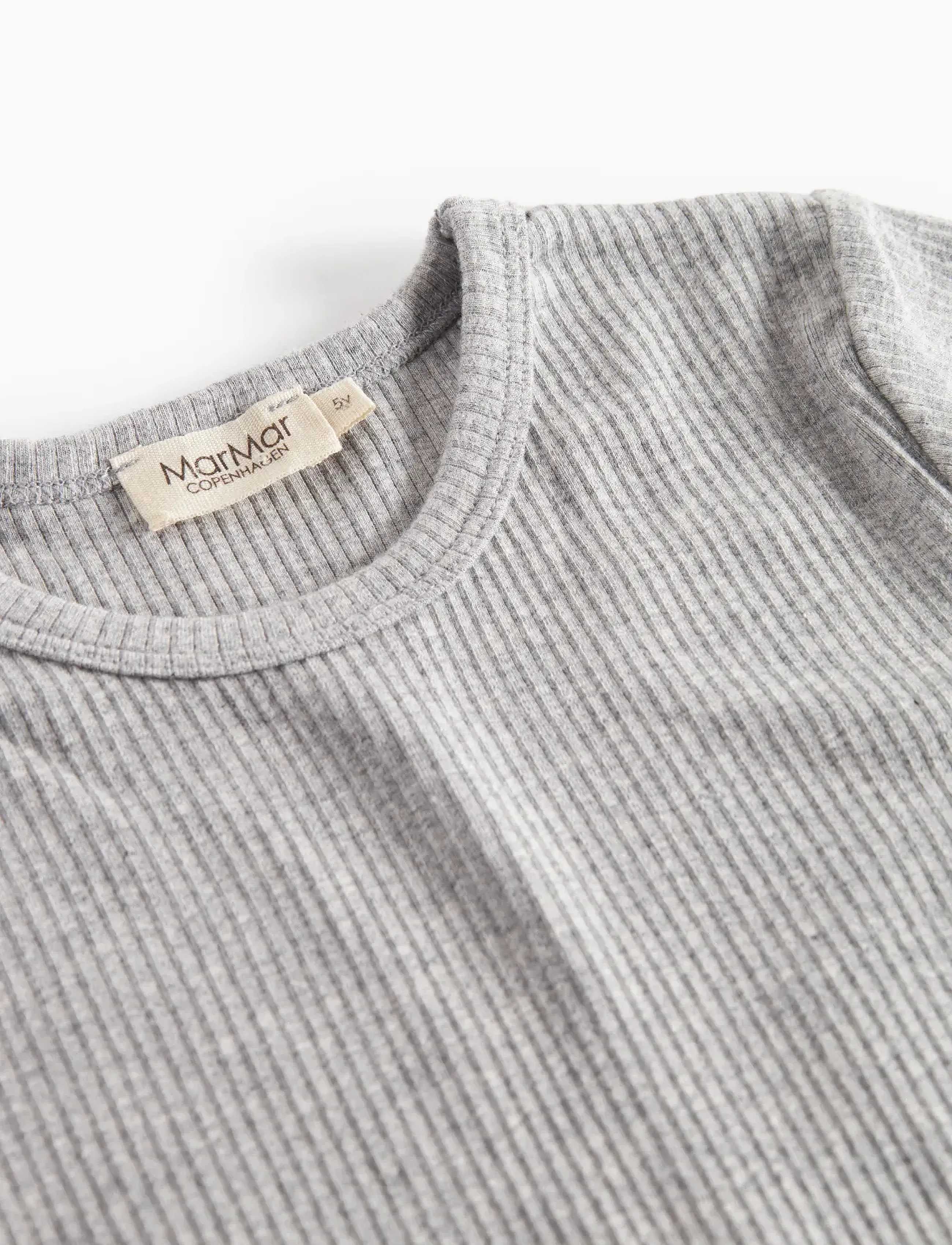 MarMar Copenhagen - Plain Tee SS - stutterma bolir - light grey melange - 2