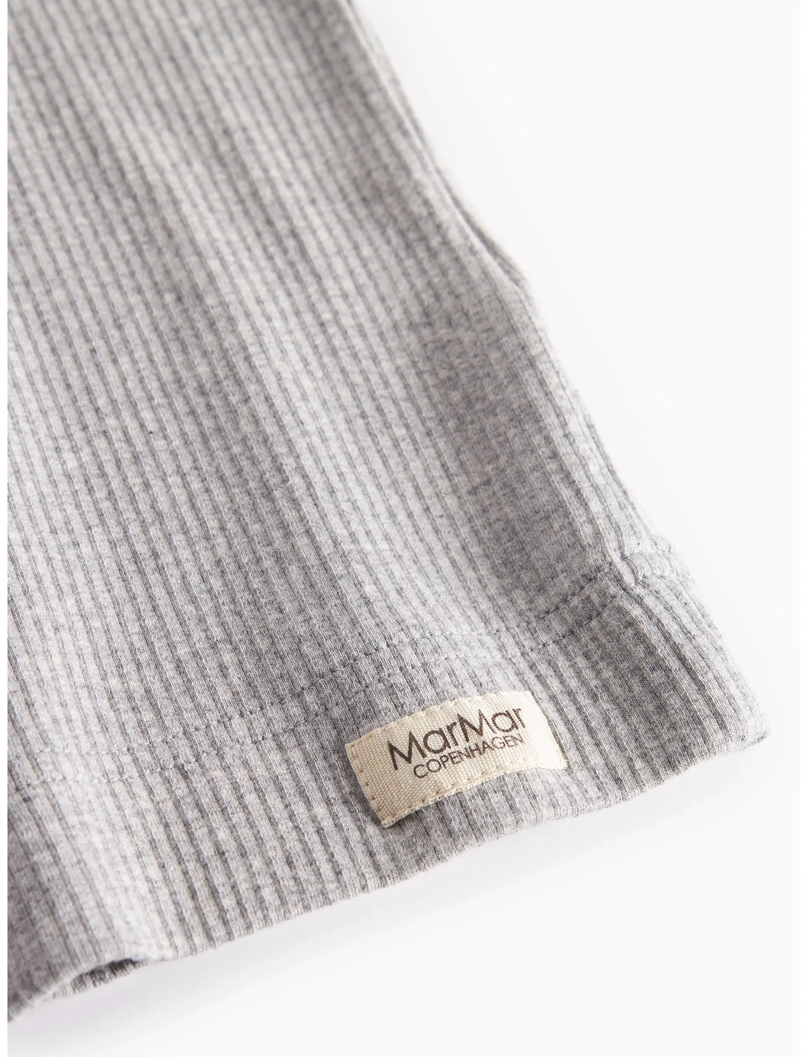 MarMar Copenhagen - Plain Tee SS - stutterma bolir - light grey melange - 3