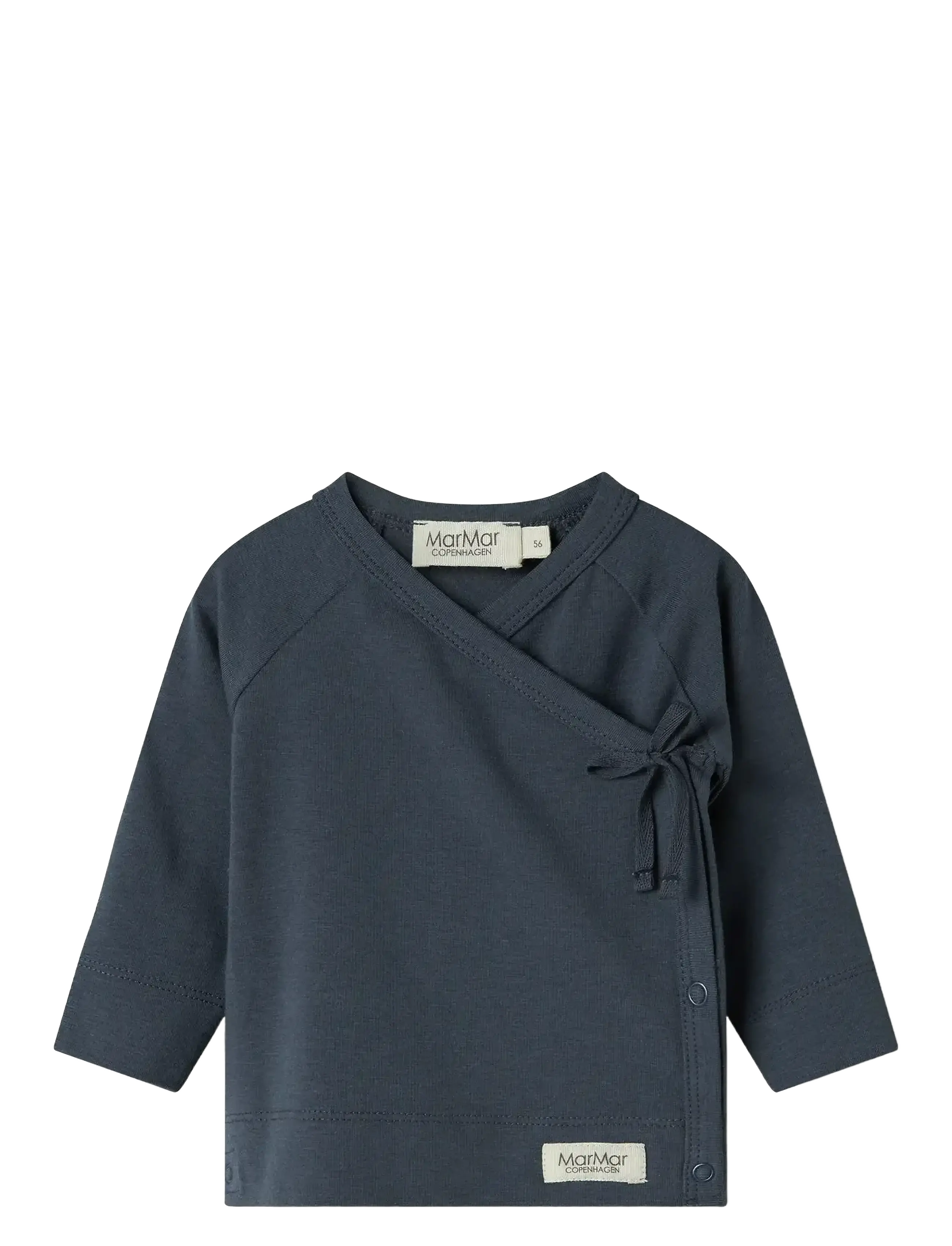 MarMar Copenhagen Tut Wrap Ls, 56, T-shirts, Blau - Long-sleeved Kinder