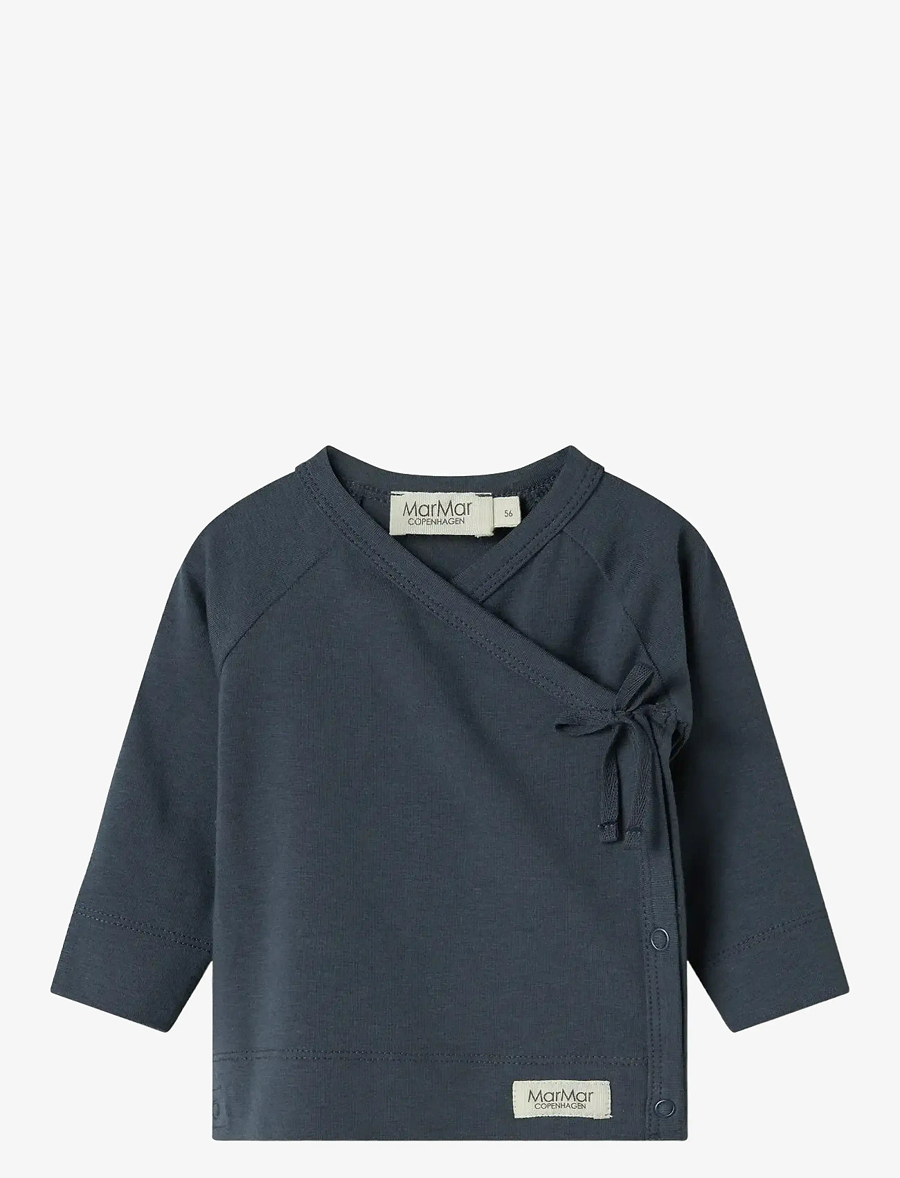 MarMar Copenhagen - Tut Wrap LS - langærmede t-shirts - blue - 0