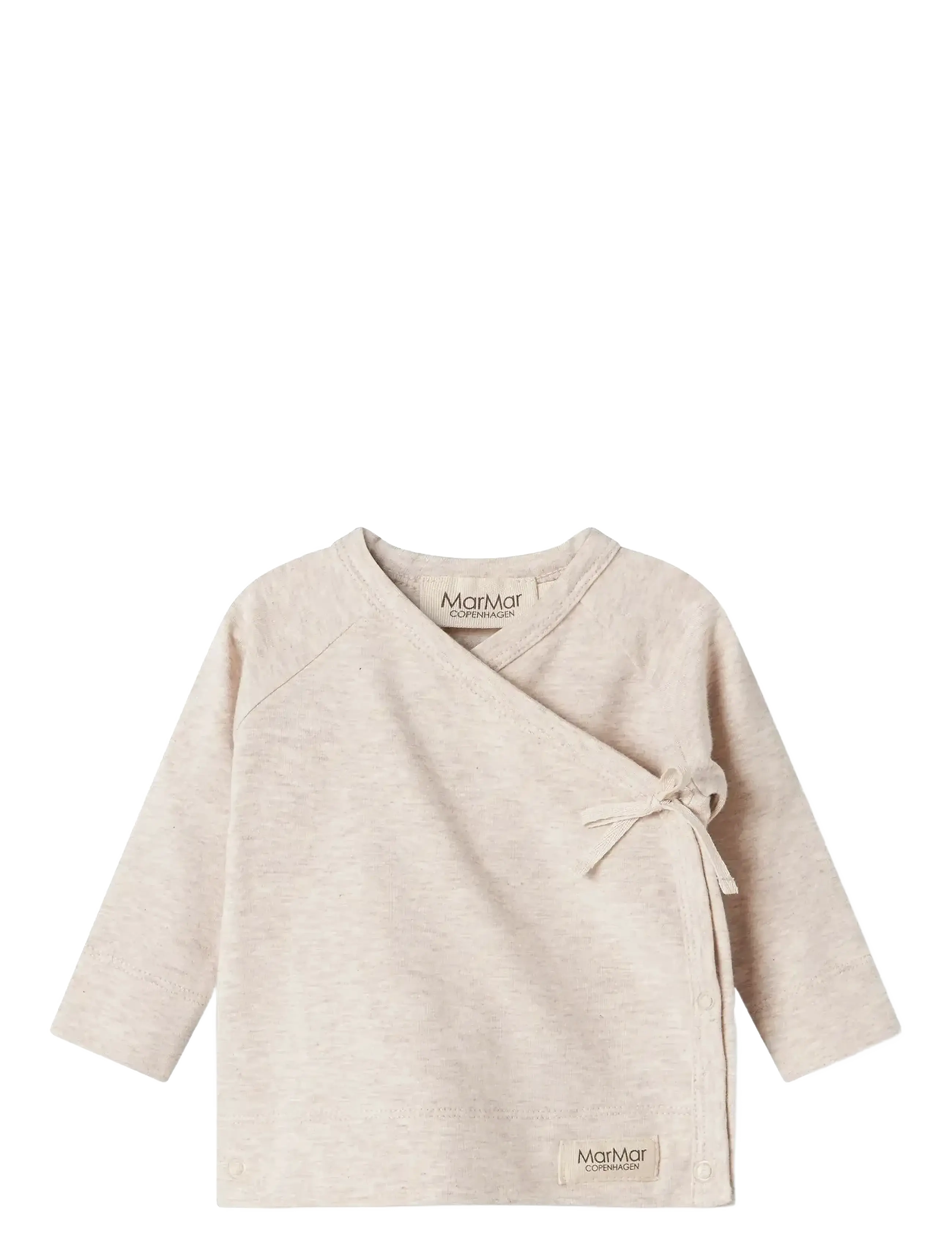 MarMar Copenhagen Tut Wrap Ls, 68, T-shirts, Beige - Long-sleeved Kinder