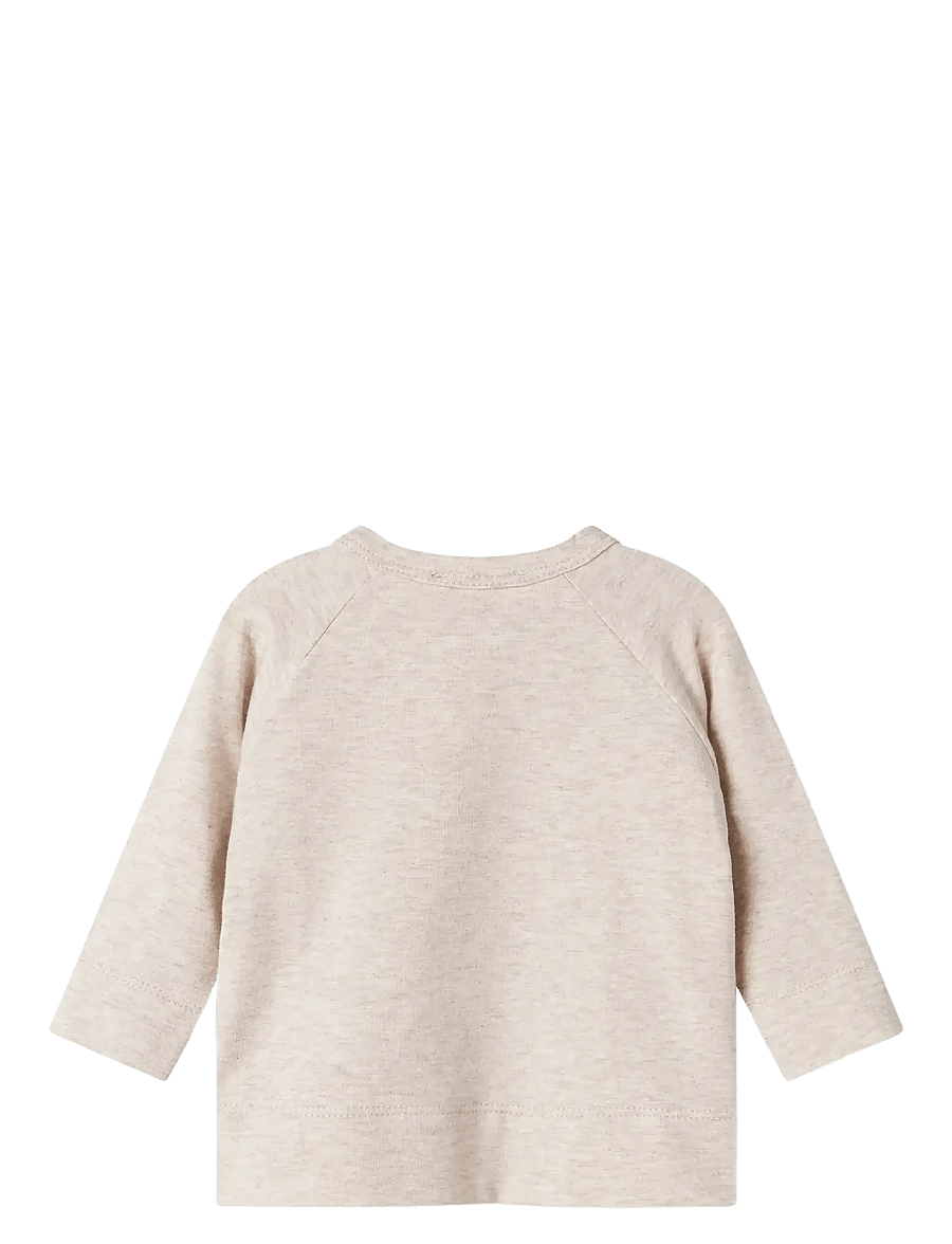 MarMar Copenhagen - Tut Wrap LS - långärmade t-shirts - light beige mel. - 1