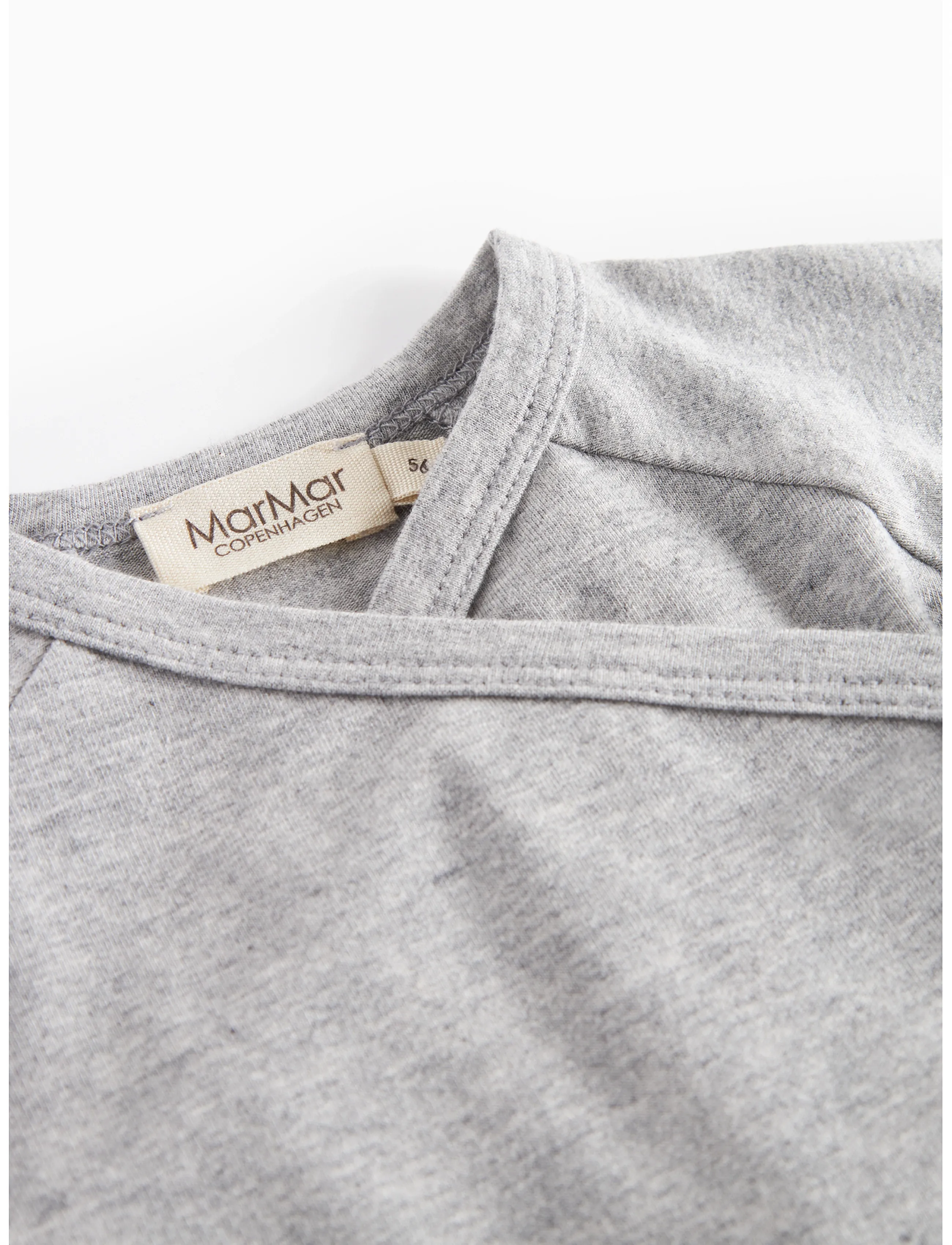 MarMar Copenhagen - Tut Wrap LS - pikkade varrukatega t-särgid - light grey melange - 2