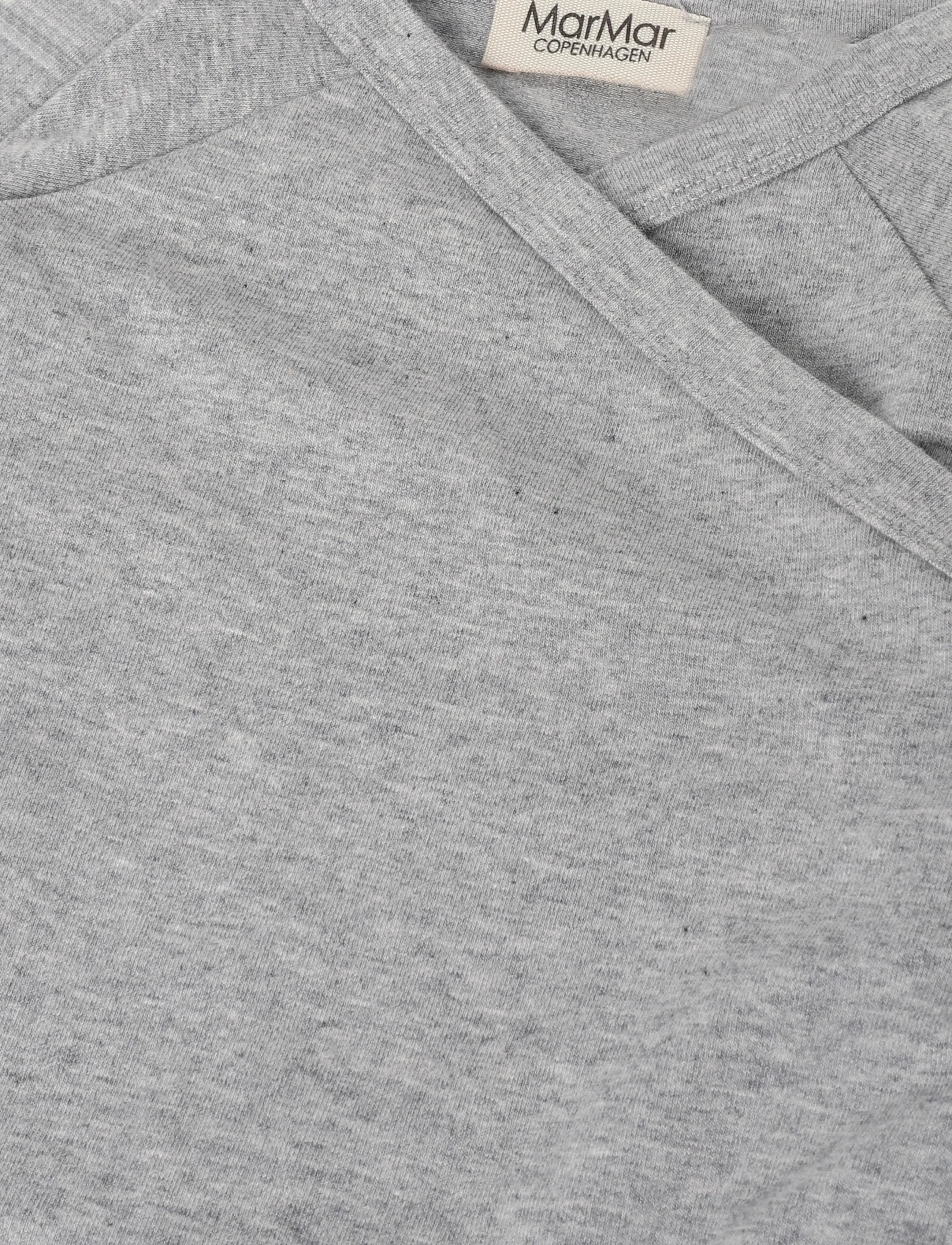 MarMar Copenhagen - Tut Wrap LS - långärmade t-shirts - light grey melange - 2
