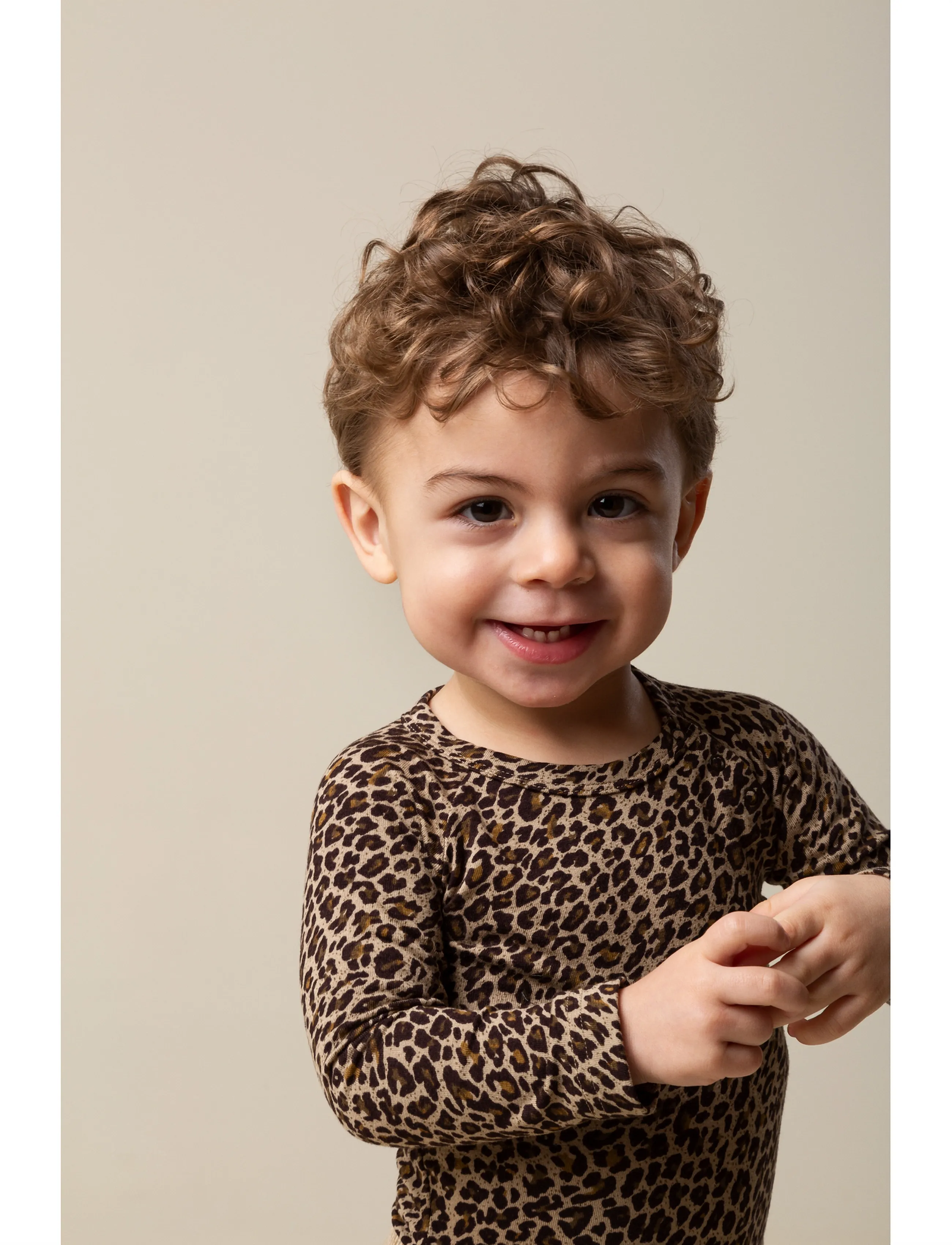 MarMar Copenhagen - Leo Body LS - long-sleeved bodies - brown leo - 4