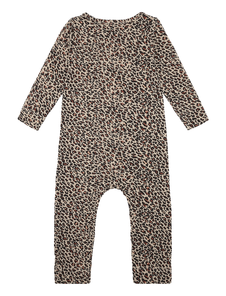 MarMar Copenhagen - Leo Suit - långärmade bodysuits - brown leo - 2