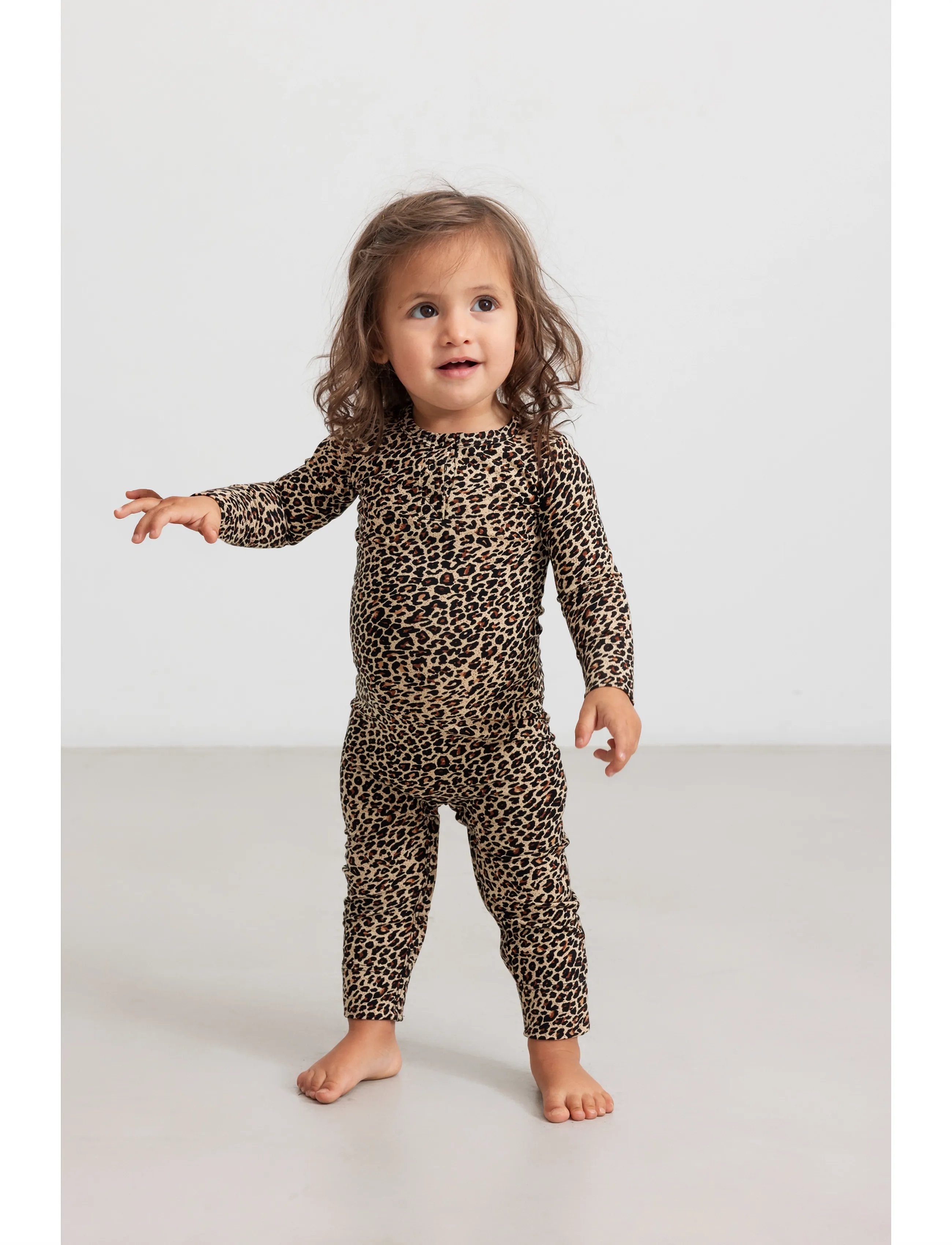 MarMar Copenhagen - Leo Suit - long-sleeved - brown leo - 3