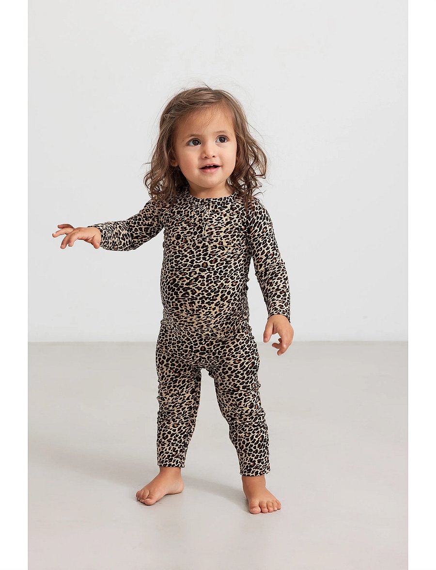 MarMar Copenhagen - Leo Suit - långärmade bodysuits - brown leo - 3