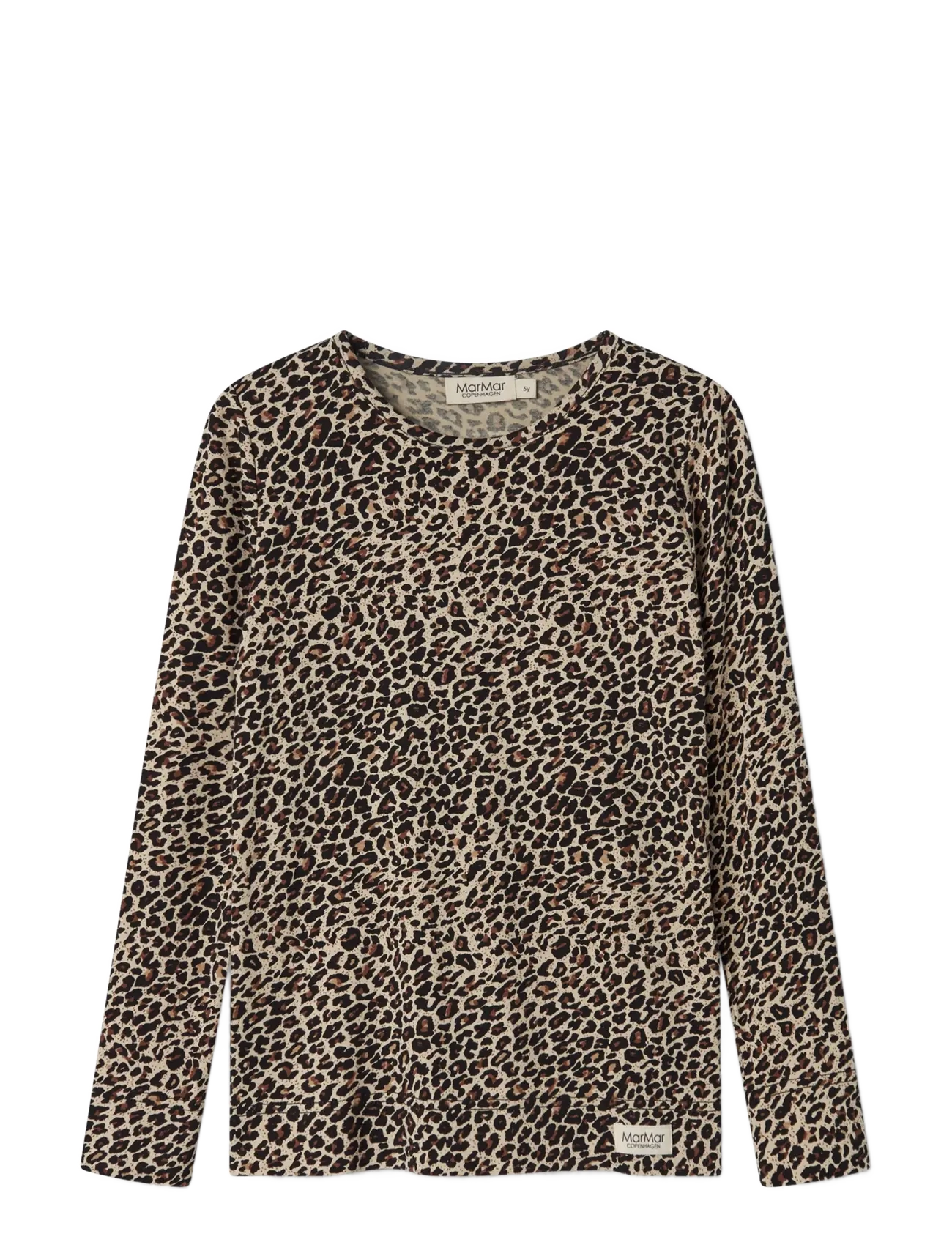 MarMar Copenhagen - Leo Tee - långärmade t-shirts - brown leo - 1