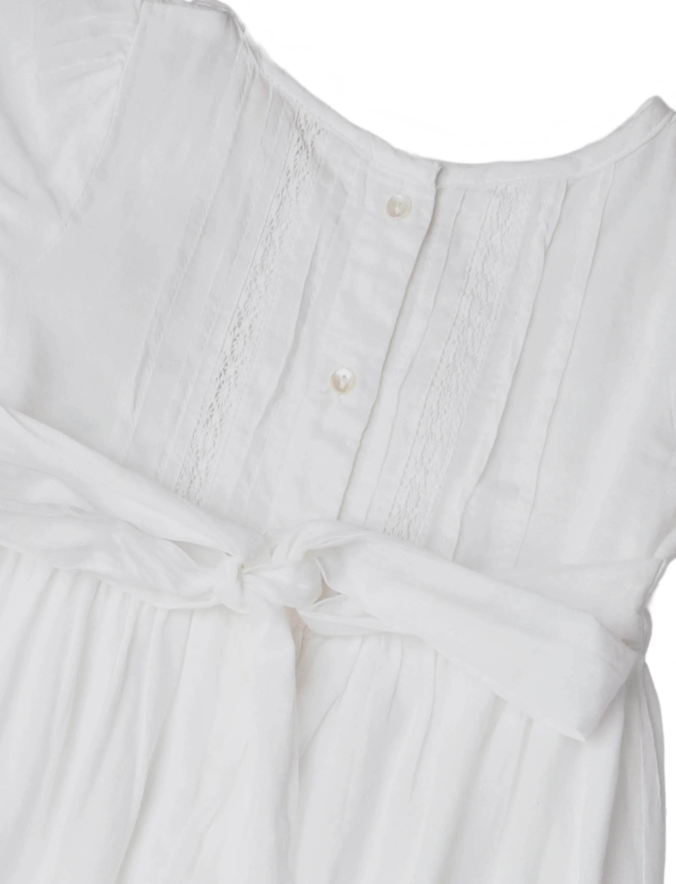 MarMar Copenhagen - Daisa Christening Dress - kurzärmelige babykleider - cloud - 4