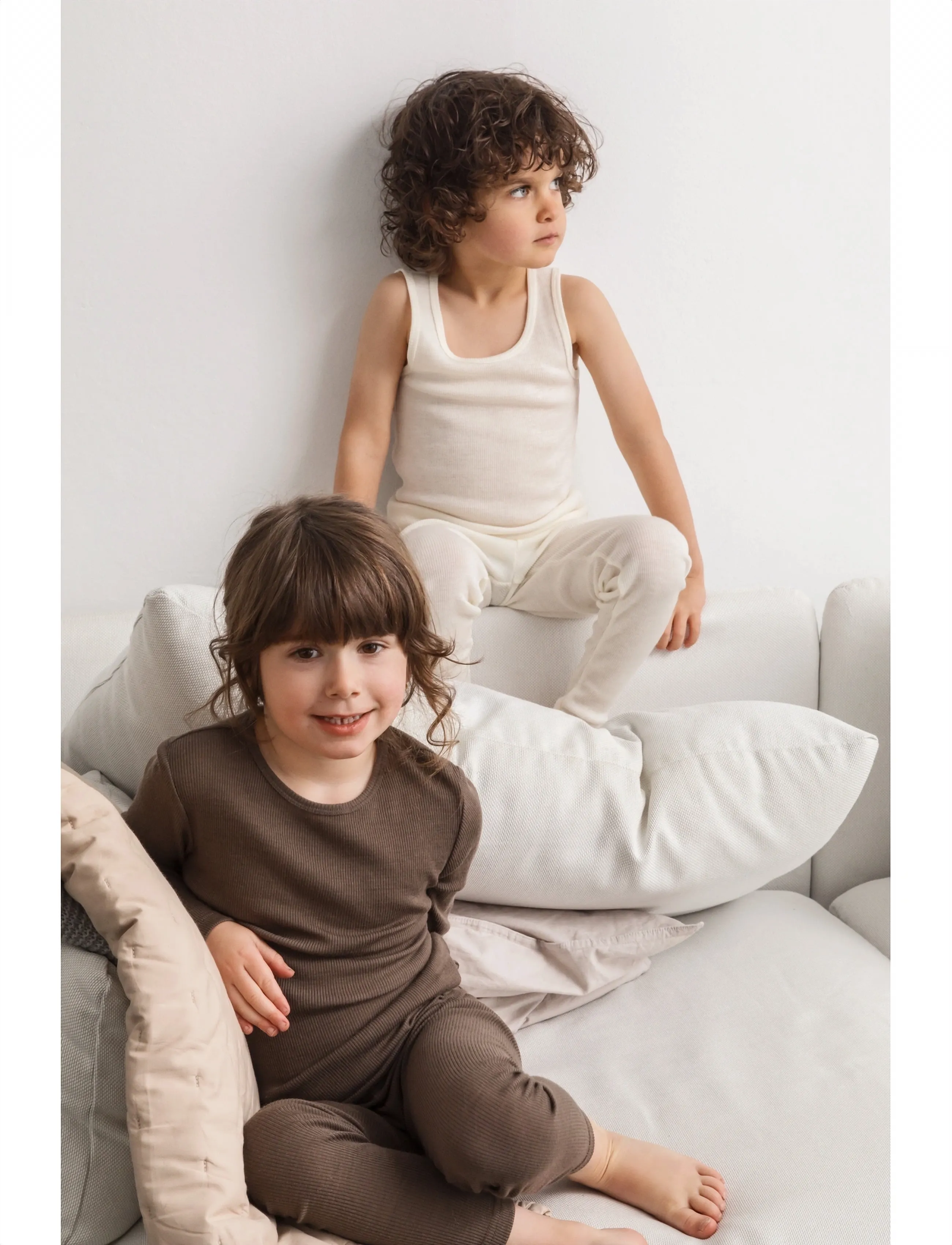 MarMar Copenhagen Tavi, 122, T-shirts, Creme - Sleeveless, Kinder