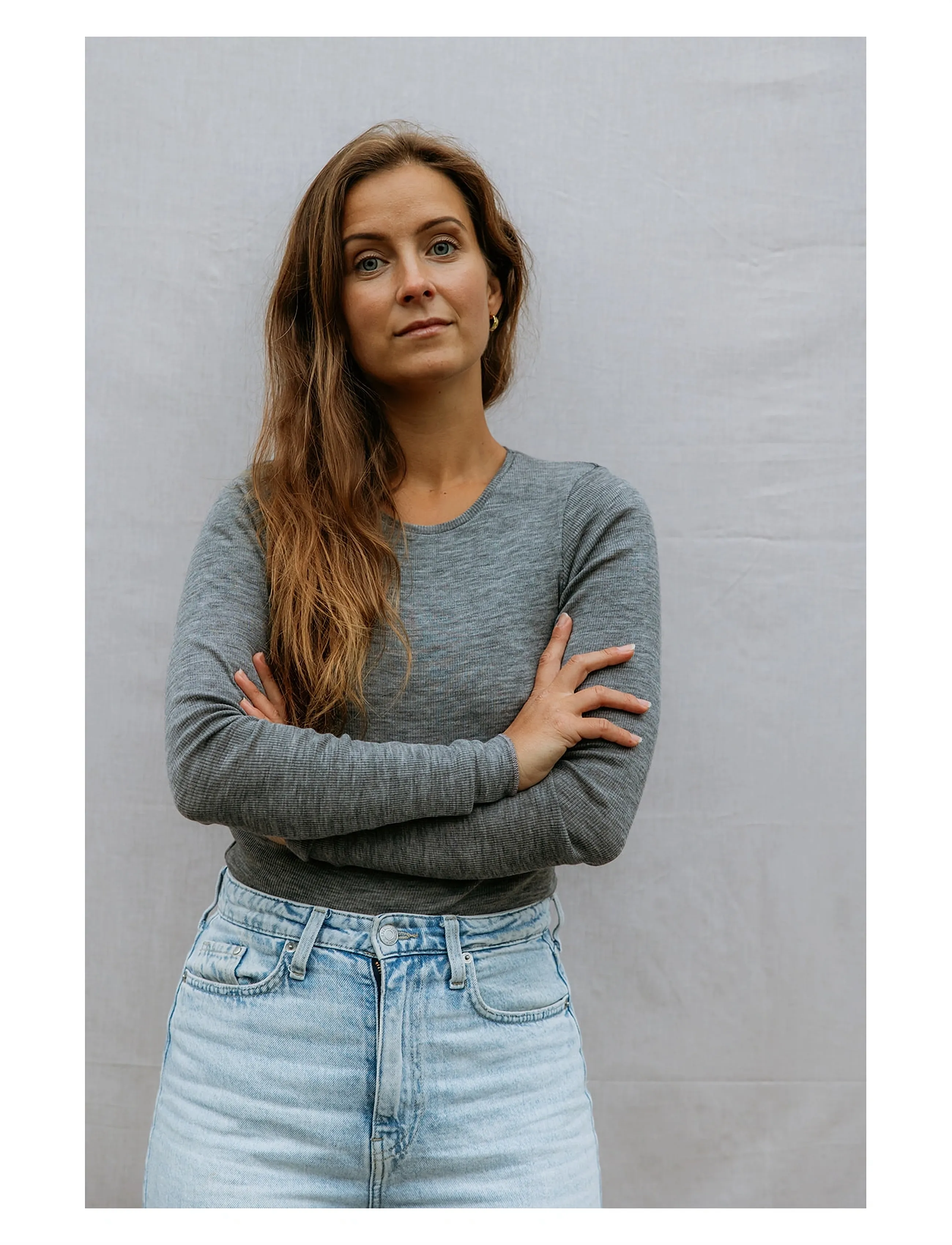 MarMar Copenhagen Tamra W - Langärmlige Tops - GREY MELANGE / grey