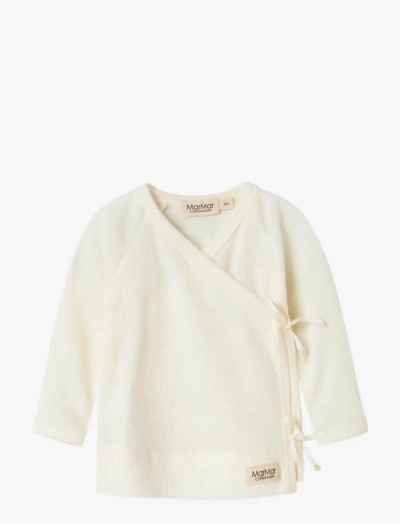 MarMar Copenhagen - Tut Wrap LS - t-krekli ar garām piedurknēm - natural - 0