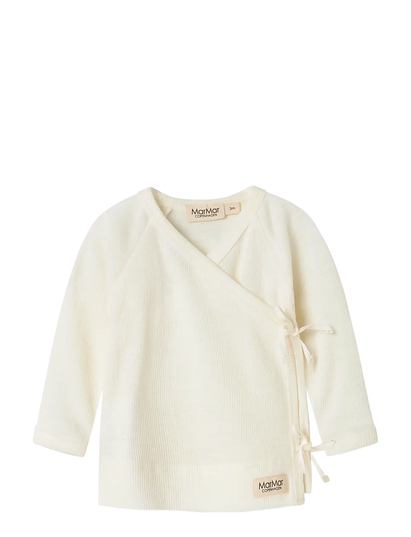 MarMar Copenhagen - Tut Wrap LS - t-krekli ar garām piedurknēm - natural - 0