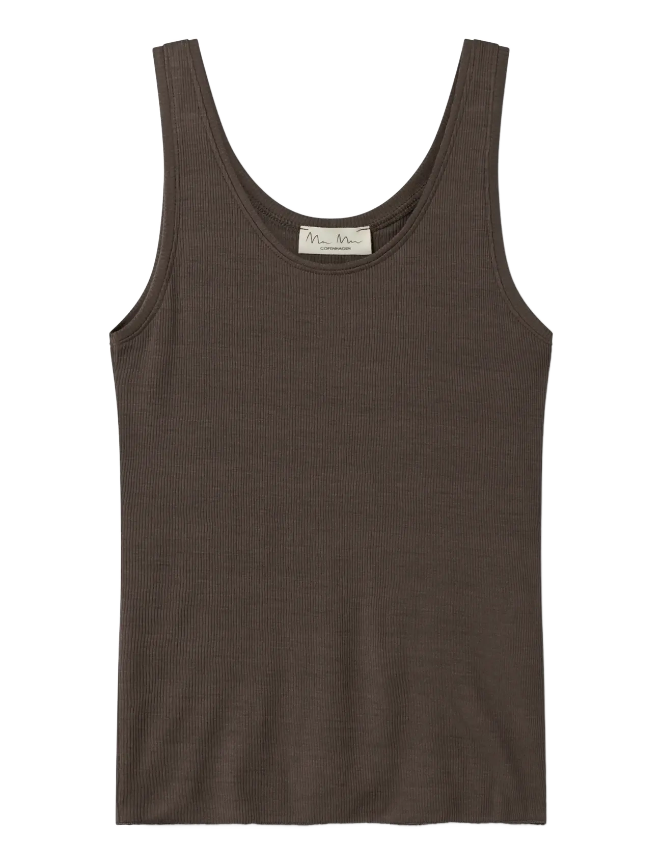 MarMar Copenhagen Tevo W, Kvinder, Ribbet Tank Top, Brun, Str: XL