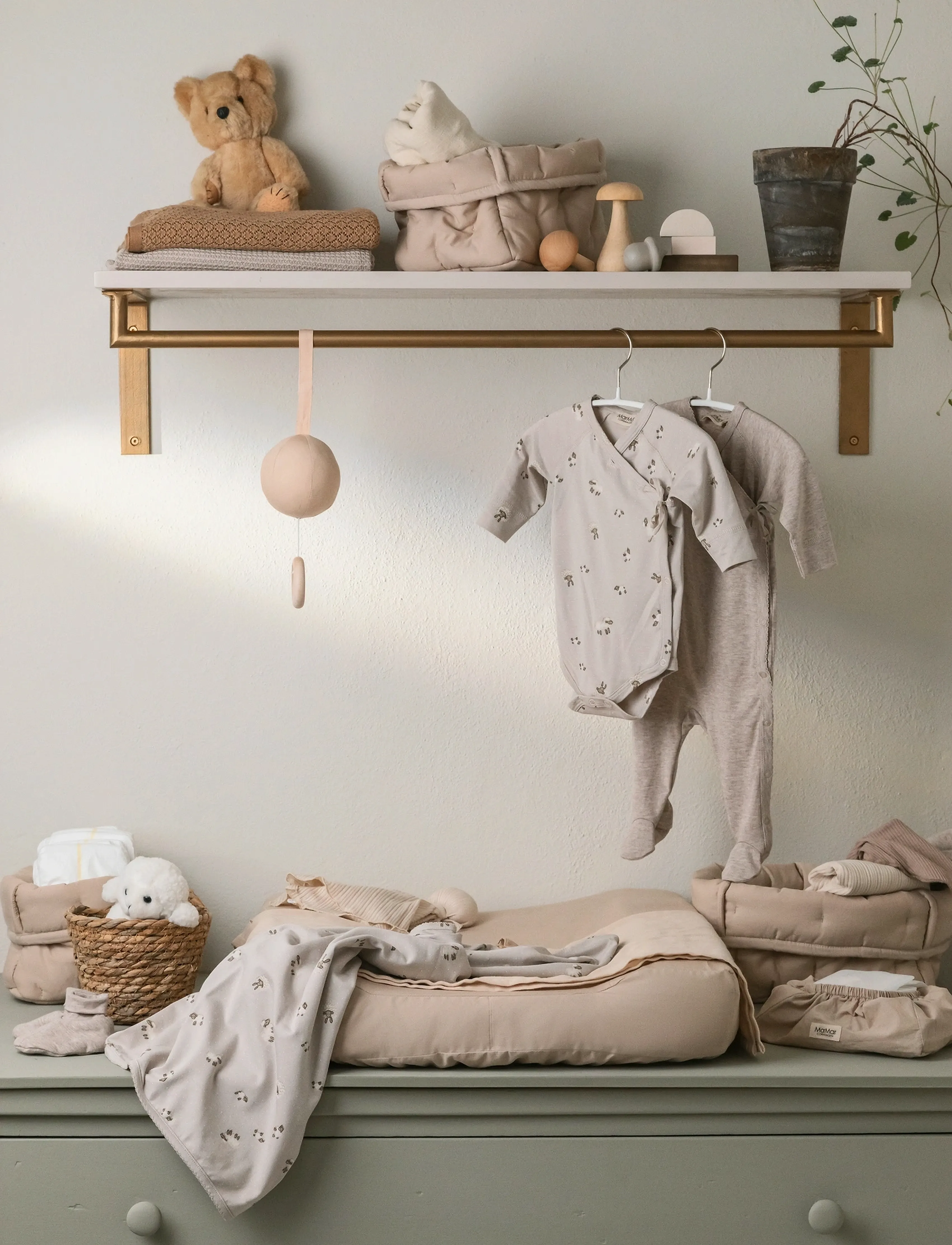 MarMar Copenhagen Wet Wipe Cover, 12X20 cm, Care & Hygiene, Beige - Covers, Kinder