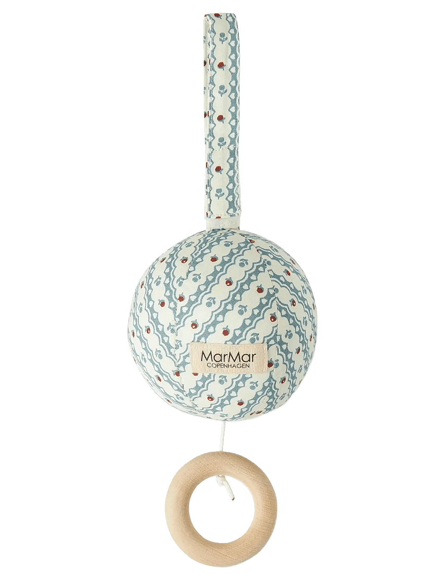 MarMar Copenhagen - Music Mobile - pluszowe zabawki muzyczne - floral stripe - 0