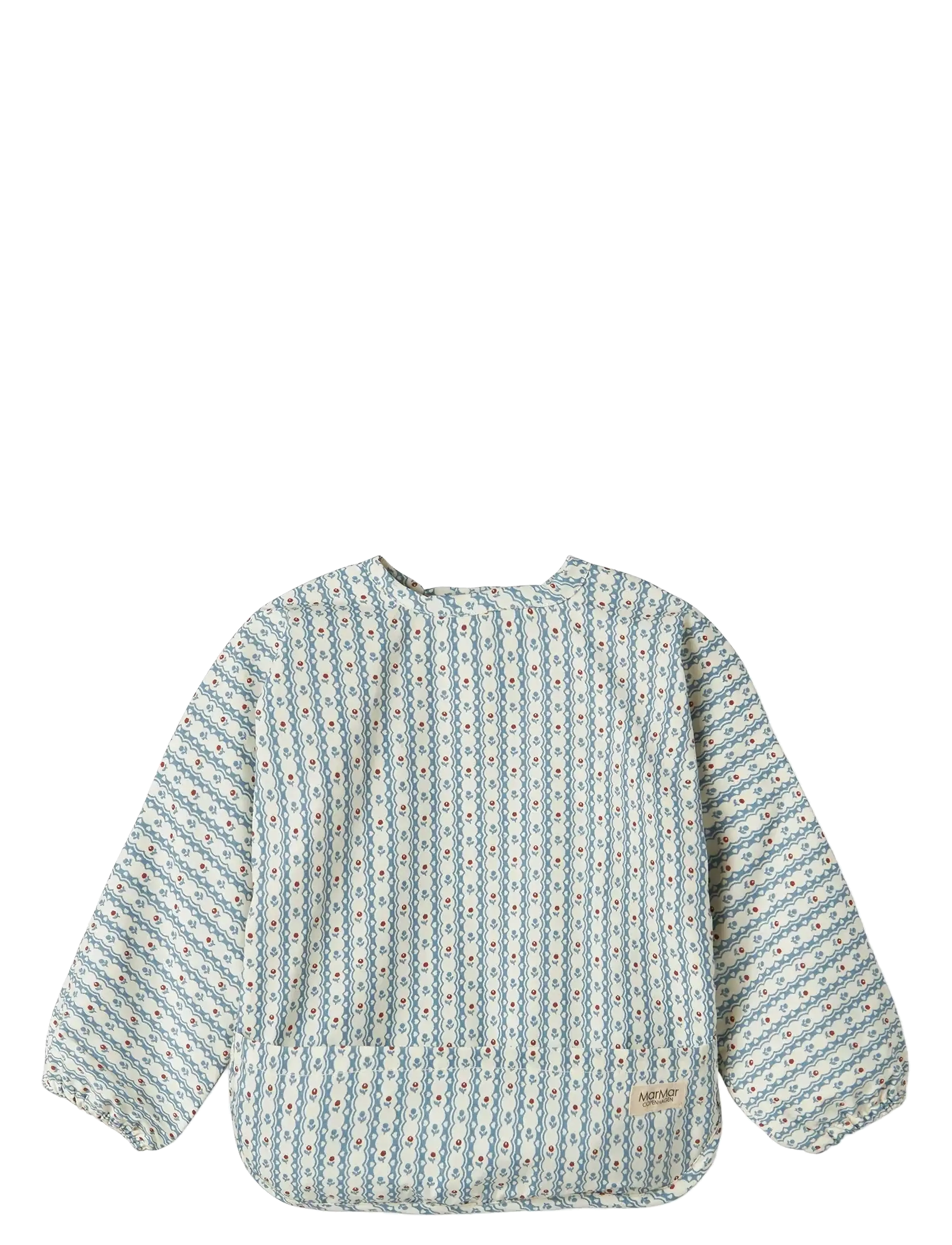 MarMar Copenhagen Apron LS - Baby products - FLORAL STRIPE / blue