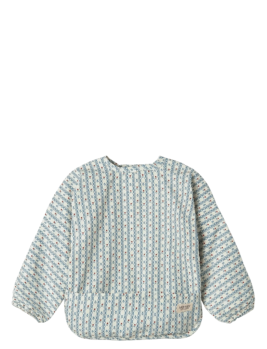 MarMar Copenhagen - Apron LS - Śliniak z długim rękawkiem - floral stripe - 1