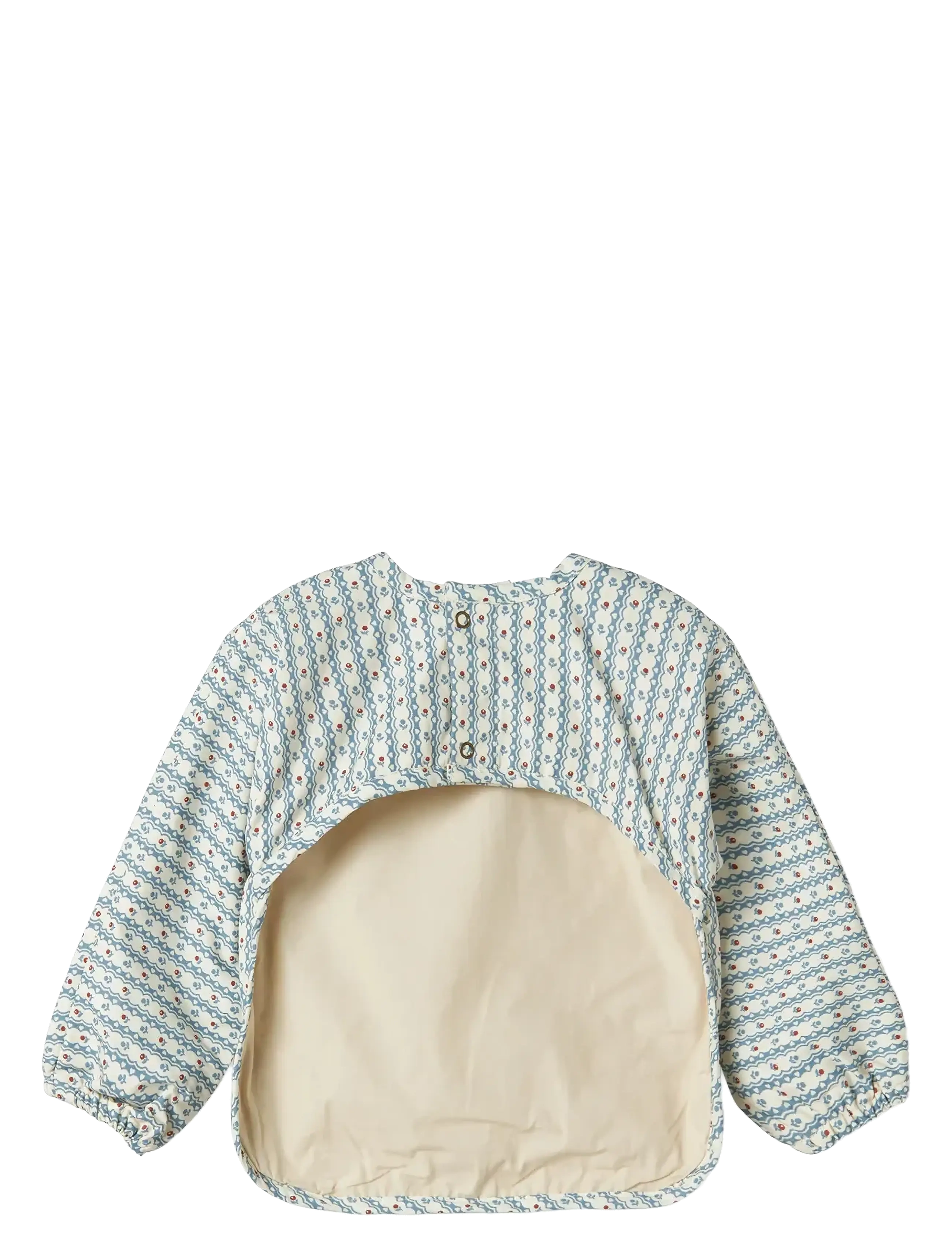 MarMar Copenhagen - Apron LS - Śliniak z długim rękawkiem - floral stripe - 2