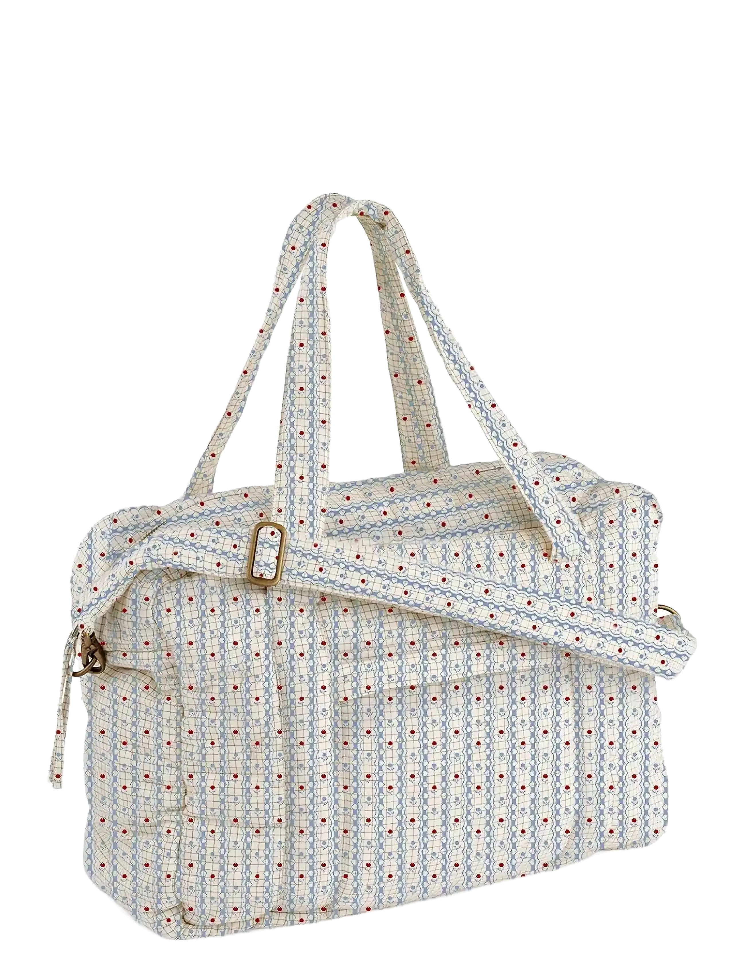 MarMar Copenhagen Nursing Bag - Babypleje - FLORAL STRIPE / white