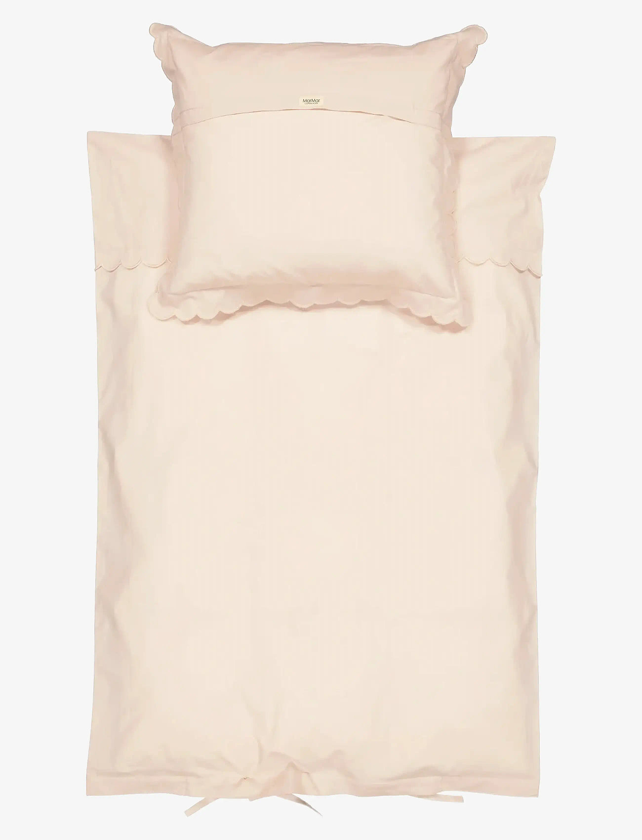 MarMar Copenhagen - Bed Linen Scallop Baby - bettwäsche-set - beige rose - 1