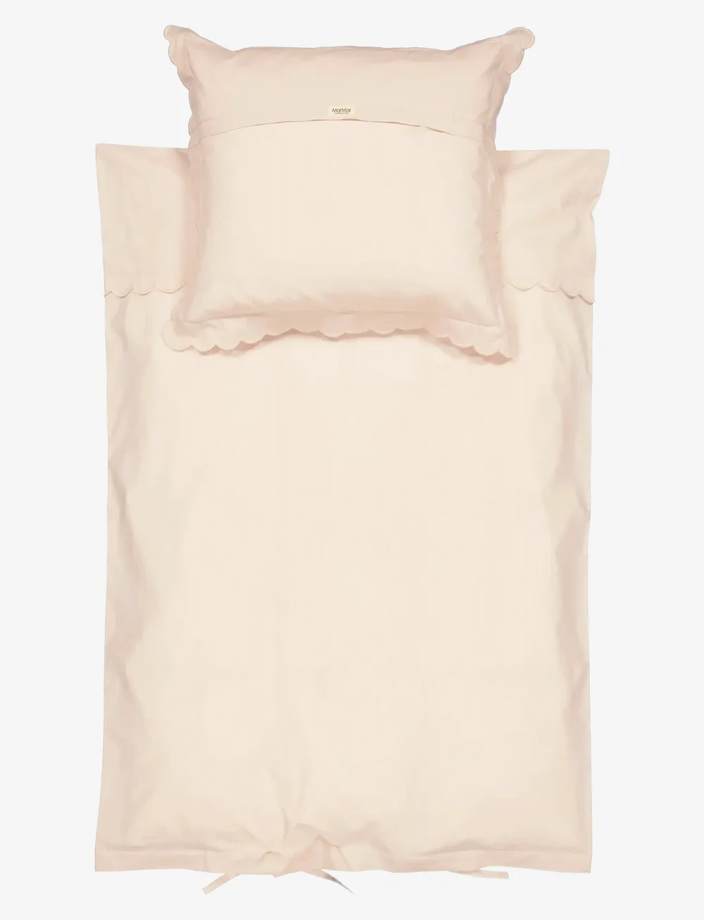 MarMar Copenhagen - Bed Linen Scallop Baby - påslakanset - beige rose - 1
